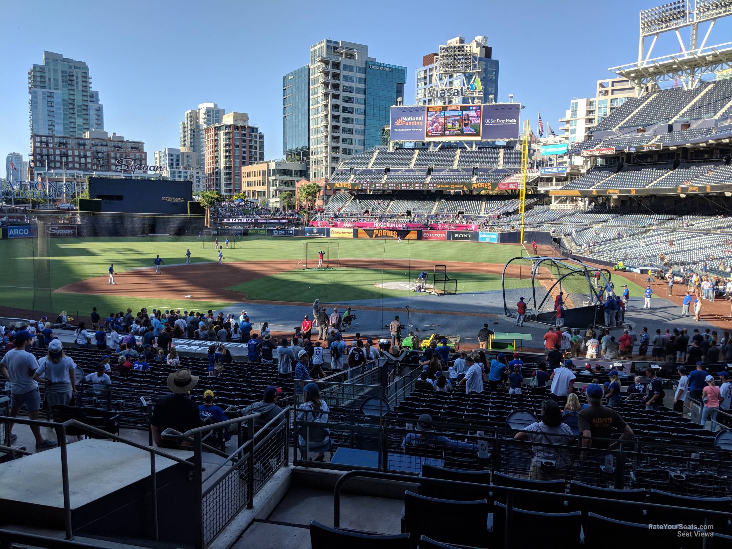 section a, row 7 seat view  for baseball - petco park