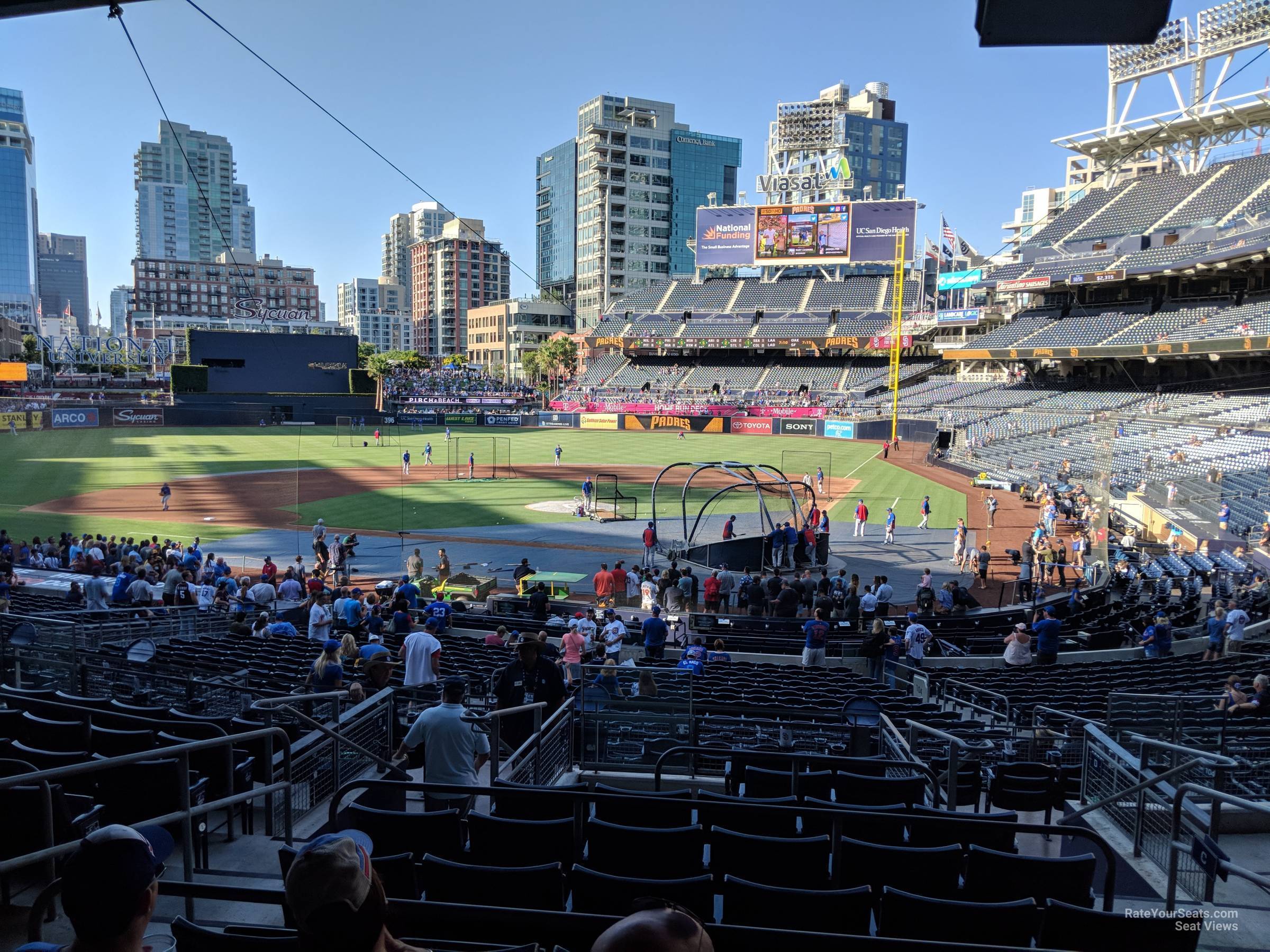 section c, row 11 seat view  for baseball - petco park