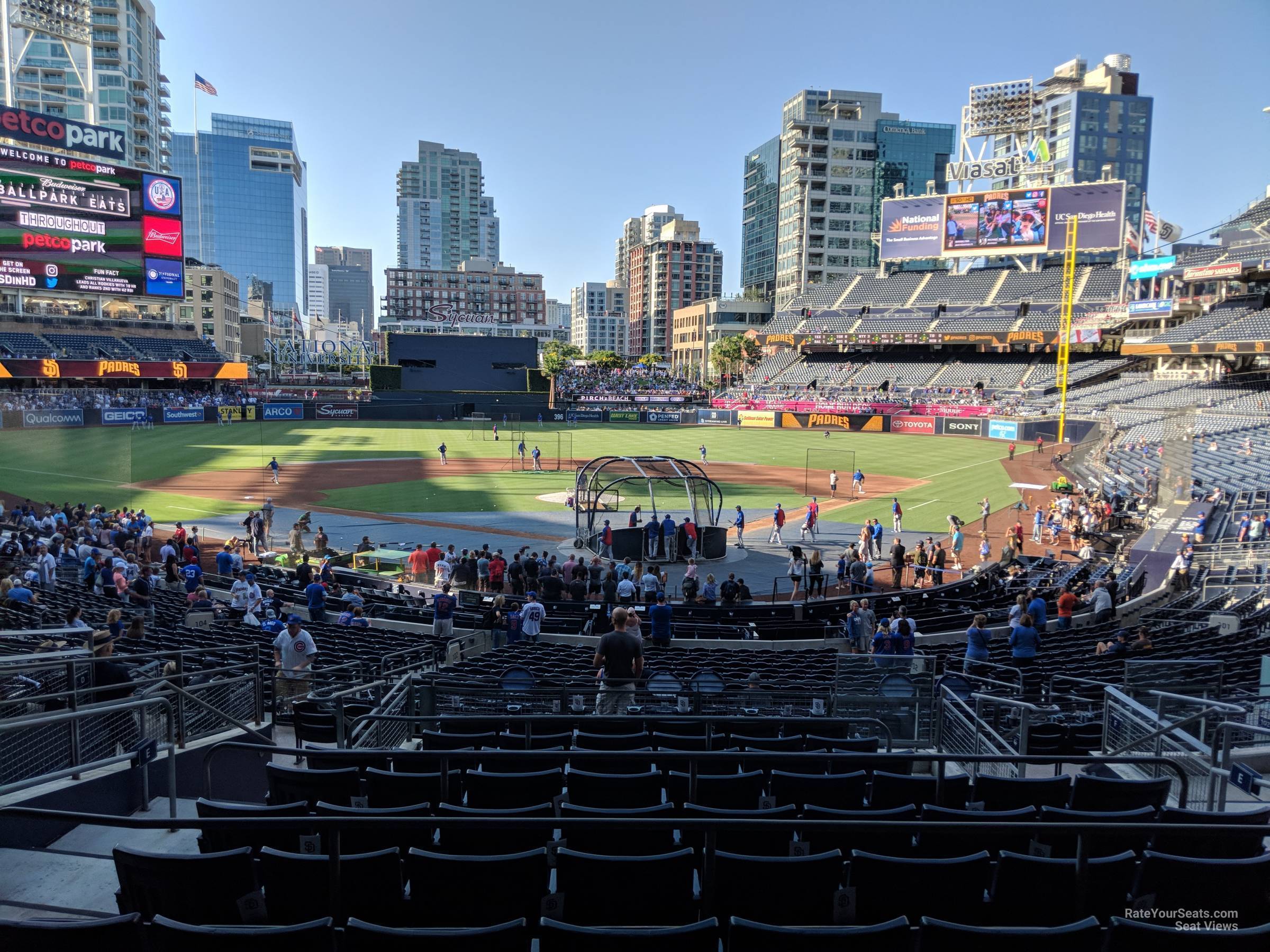 section e, row 11 seat view  for baseball - petco park