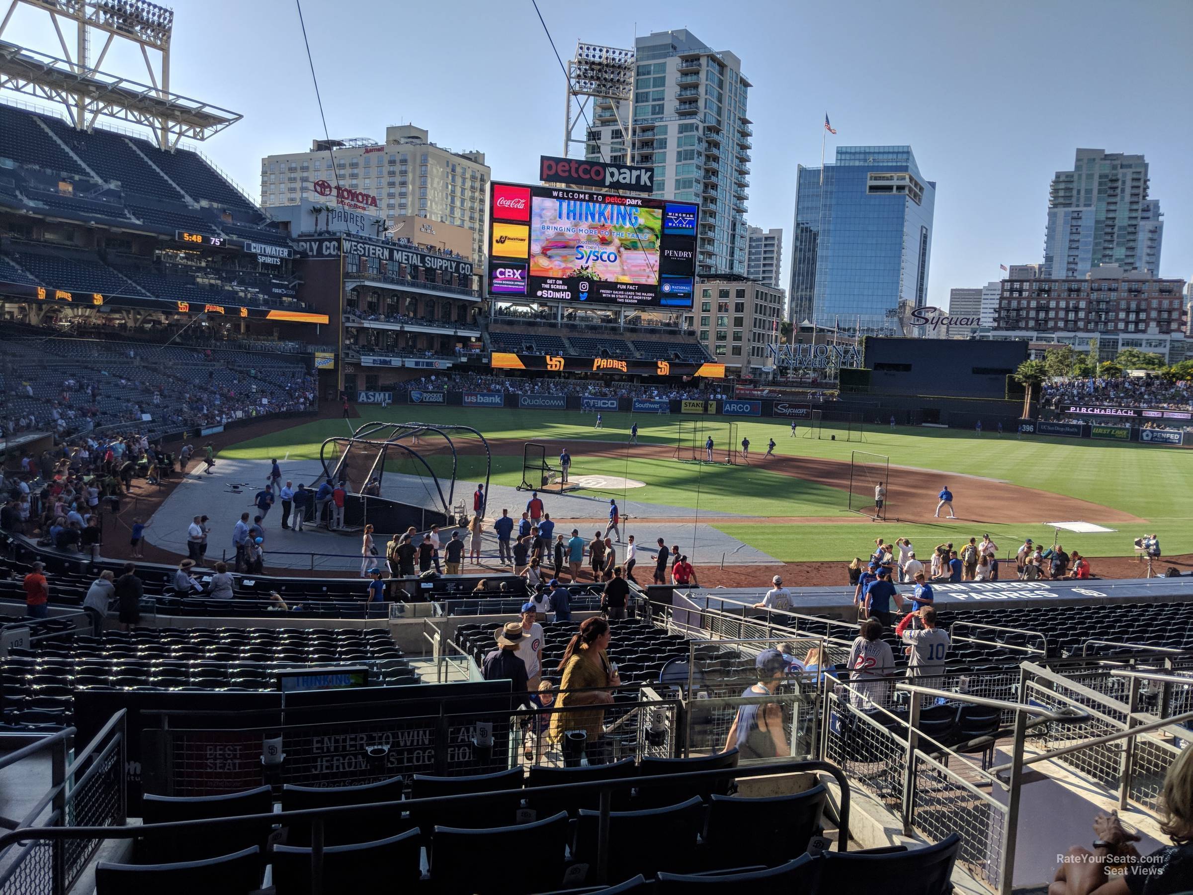 section k, row 7 seat view  for baseball - petco park