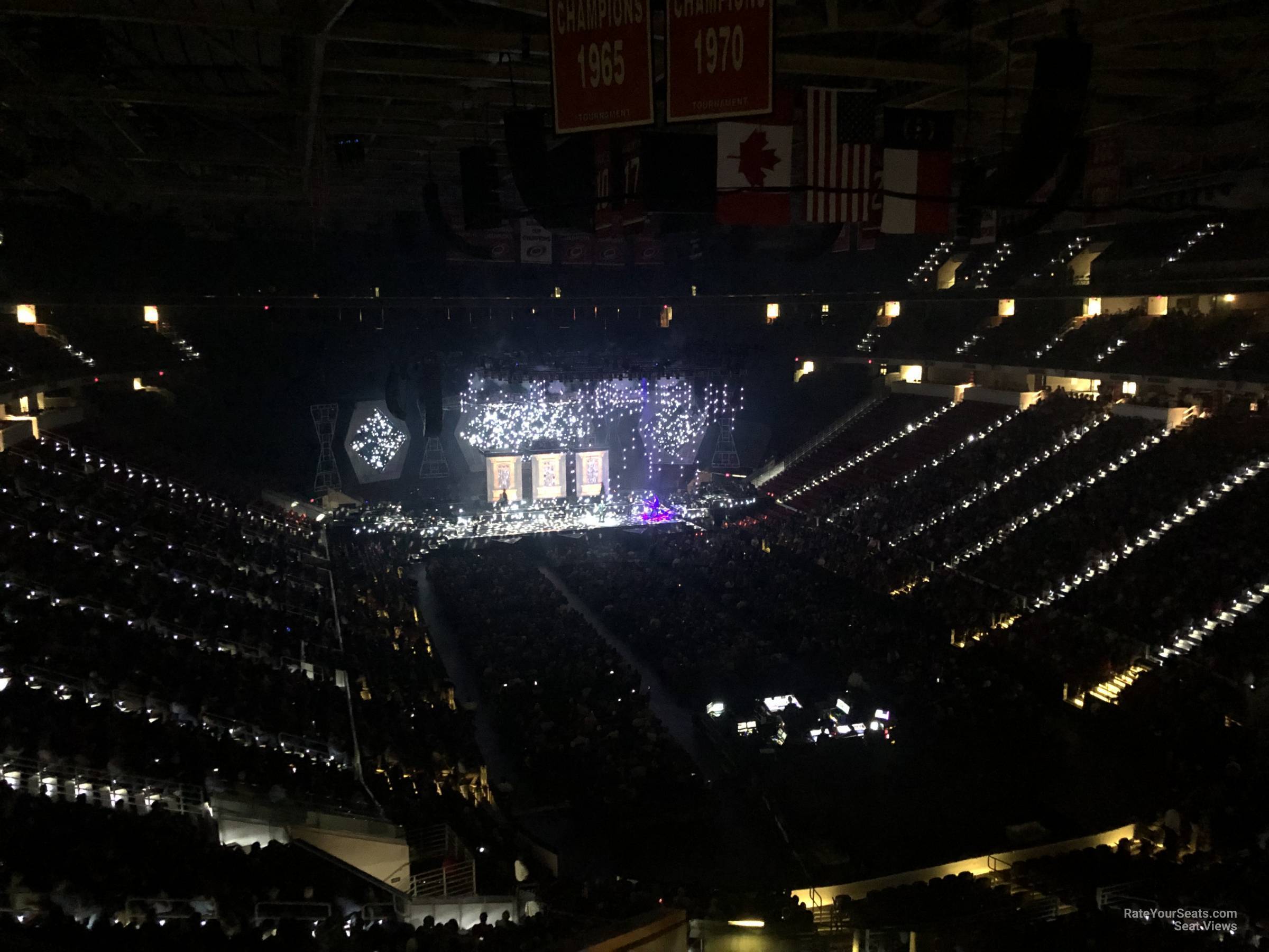 section 228, row c seat view  for concert - pnc arena