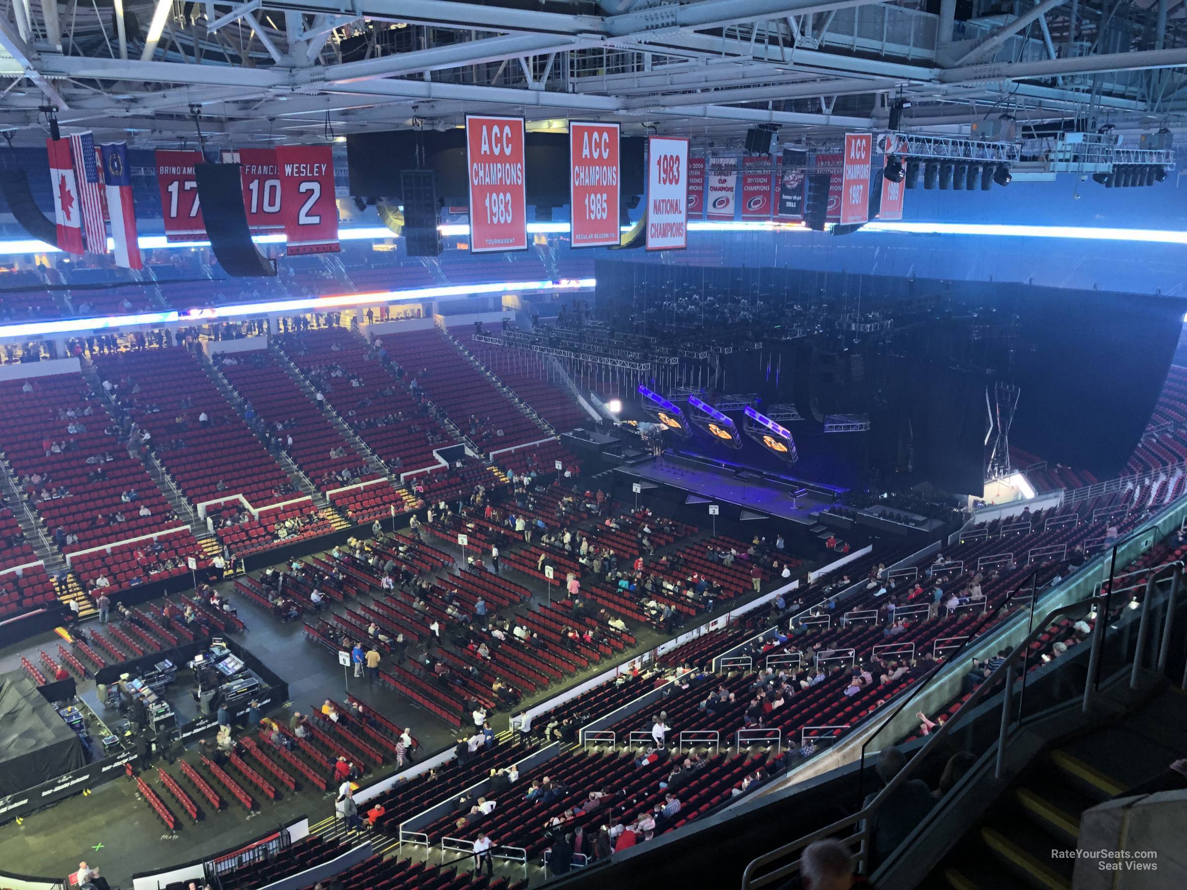 pnc arena section 327 concert seating rateyourseats com hurricanes seating chart