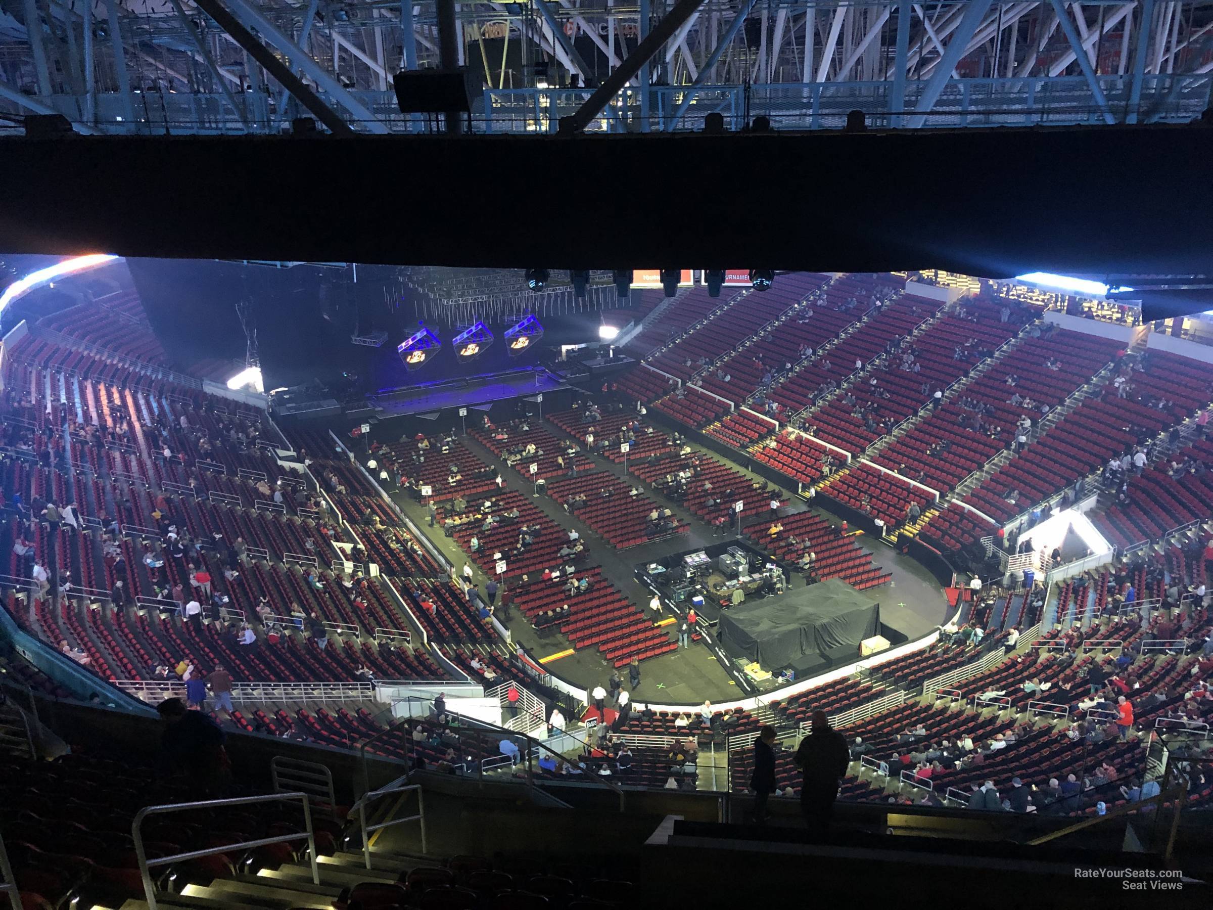 section 335, row n seat view  for concert - pnc arena