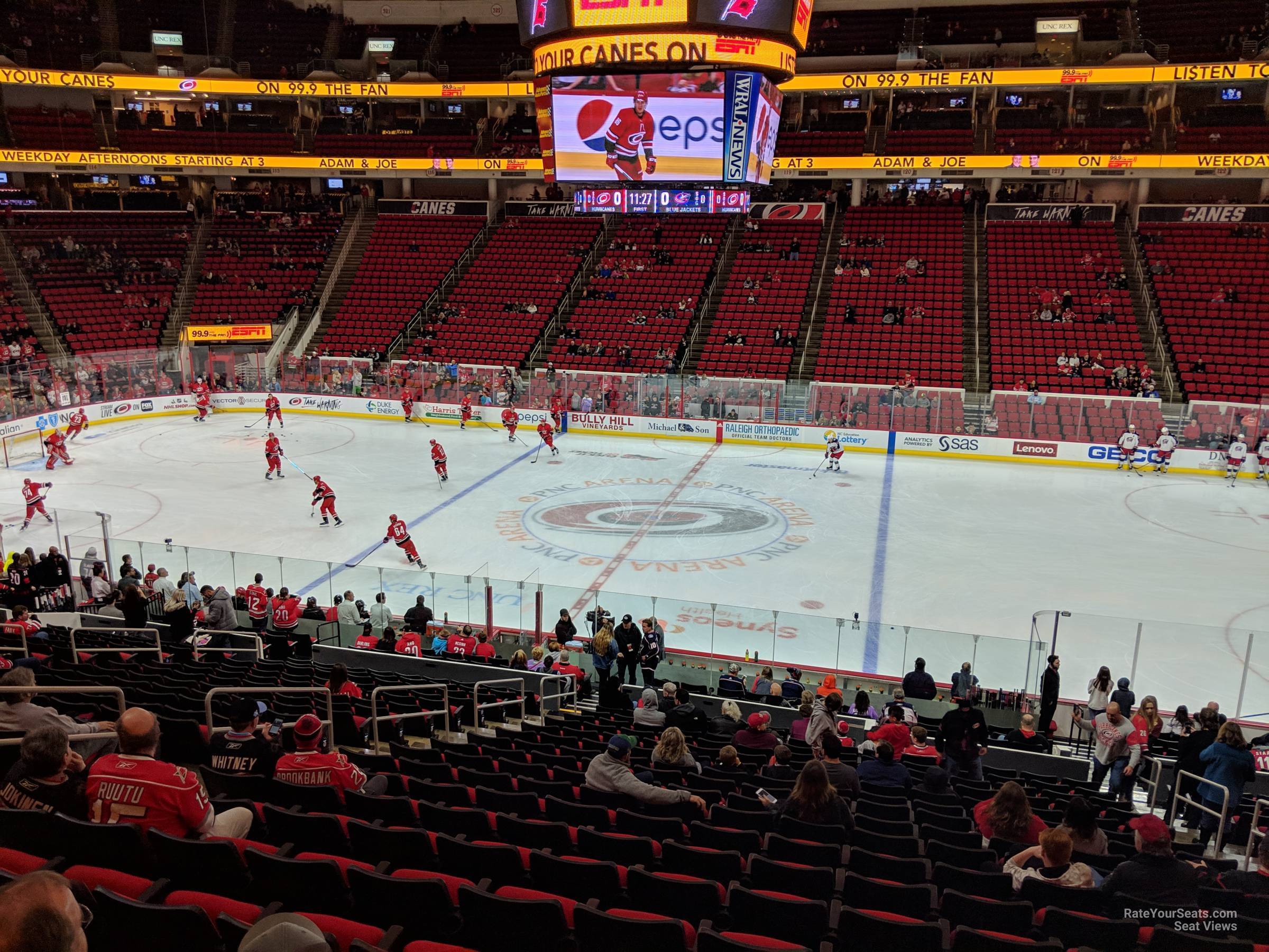 Section 103 at PNC Arena Carolina Hurricanes