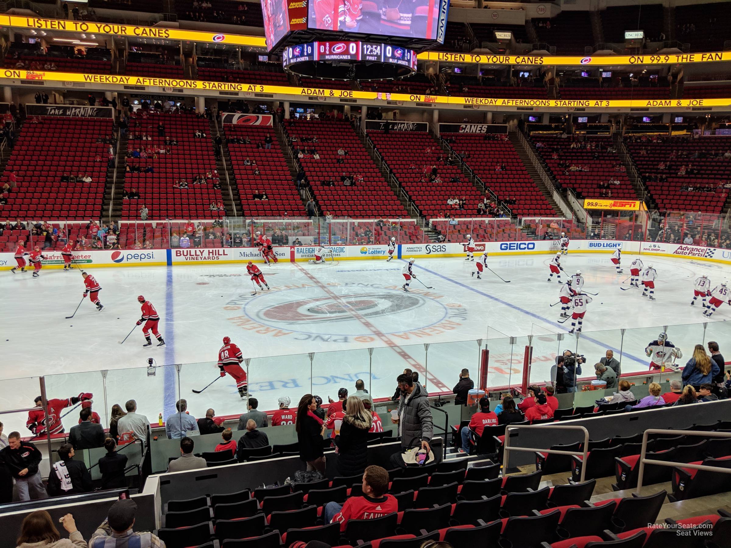 PNC Arena Section 105 Carolina Hurricanes