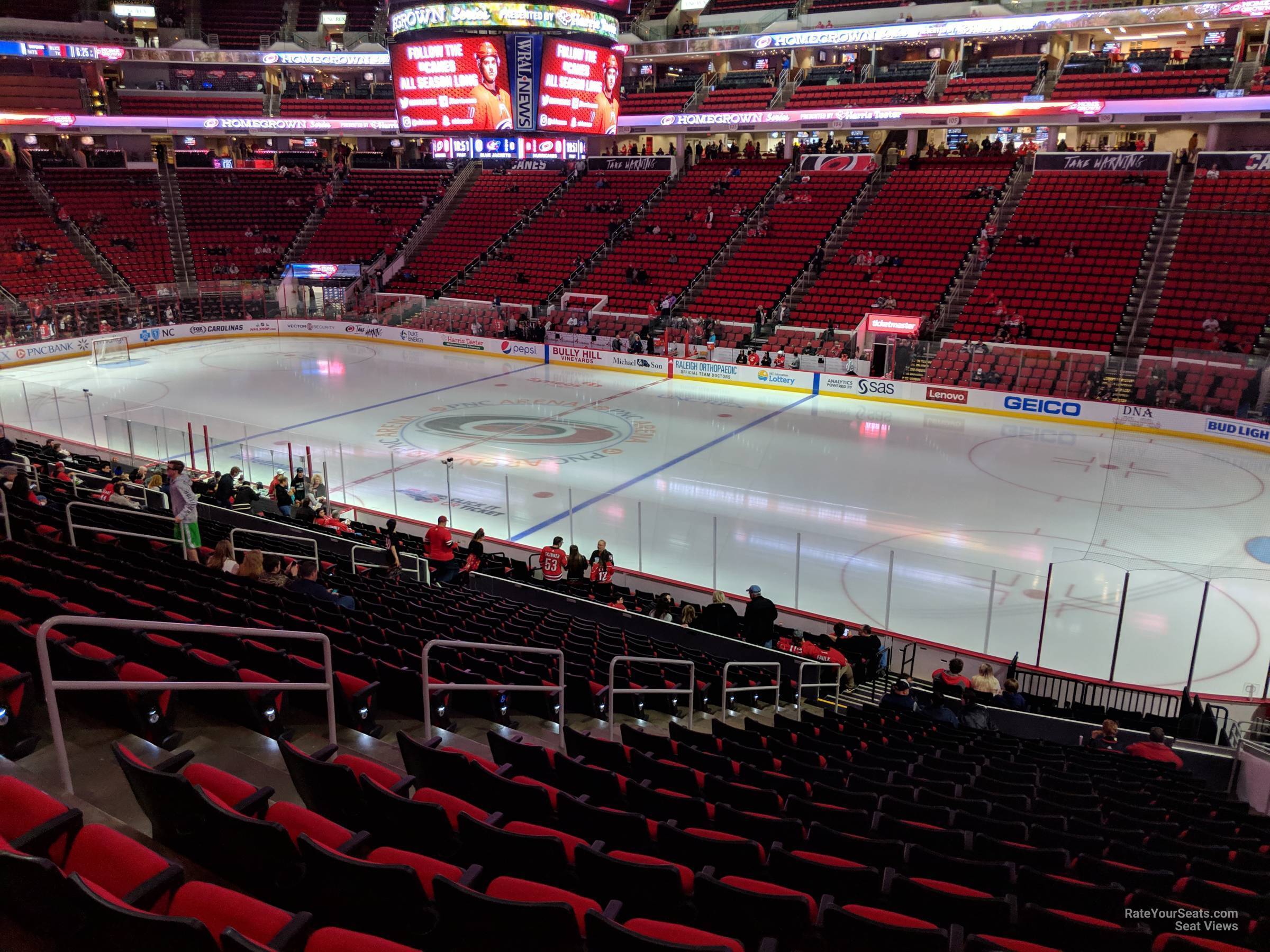 PNC Arena Section 116 Carolina Hurricanes