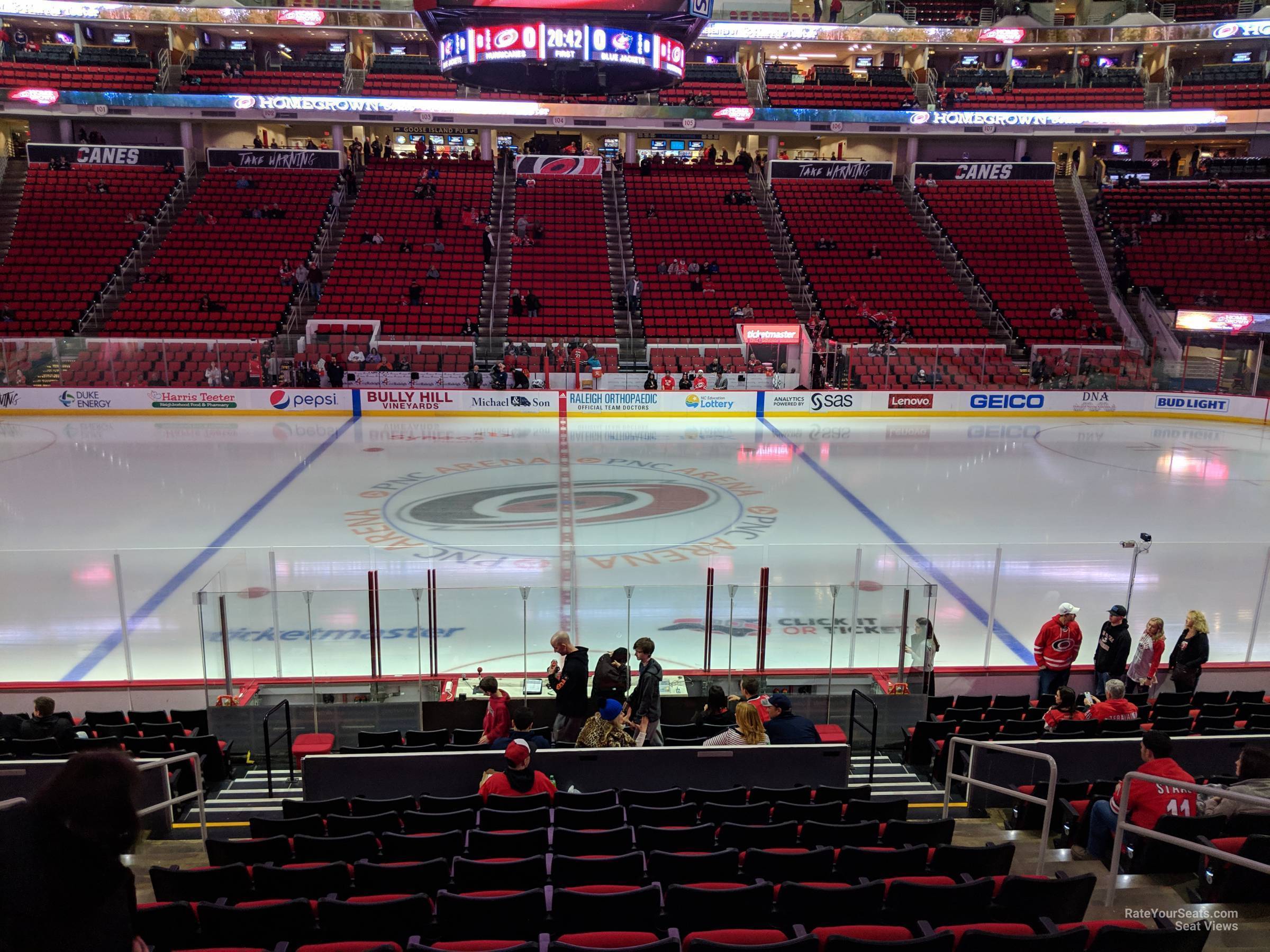 PNC Arena Section 119 Carolina Hurricanes