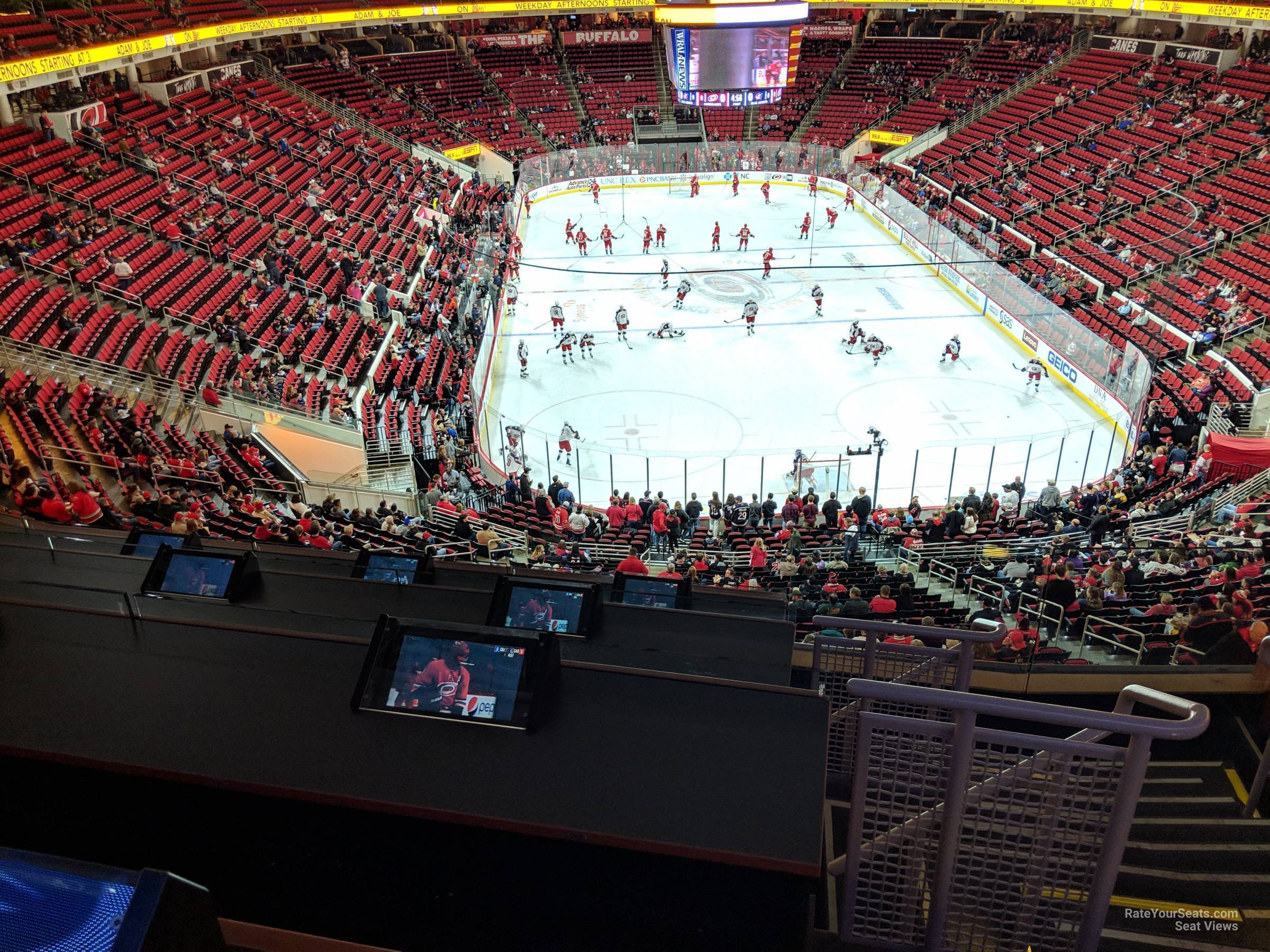 section 227 seat view  for hockey - pnc arena