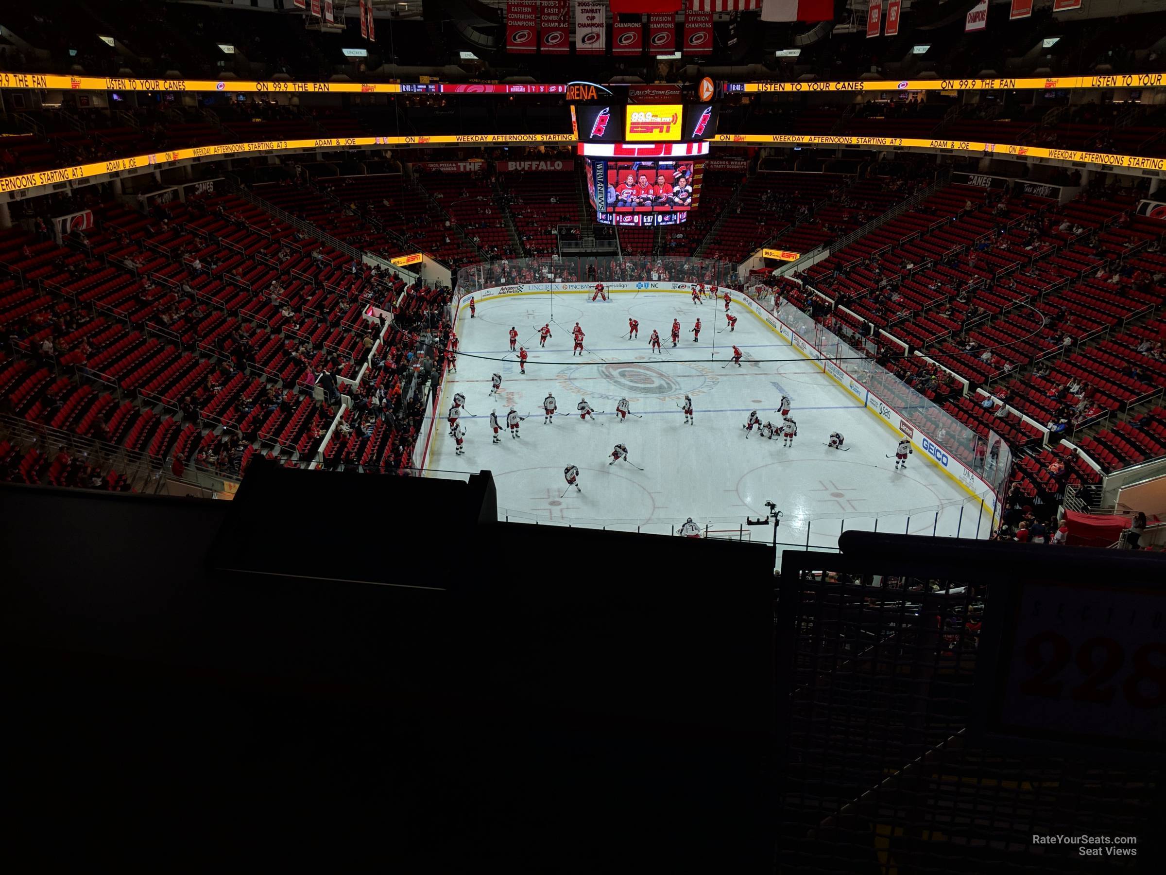 section 228 seat view  for hockey - lenovo center
