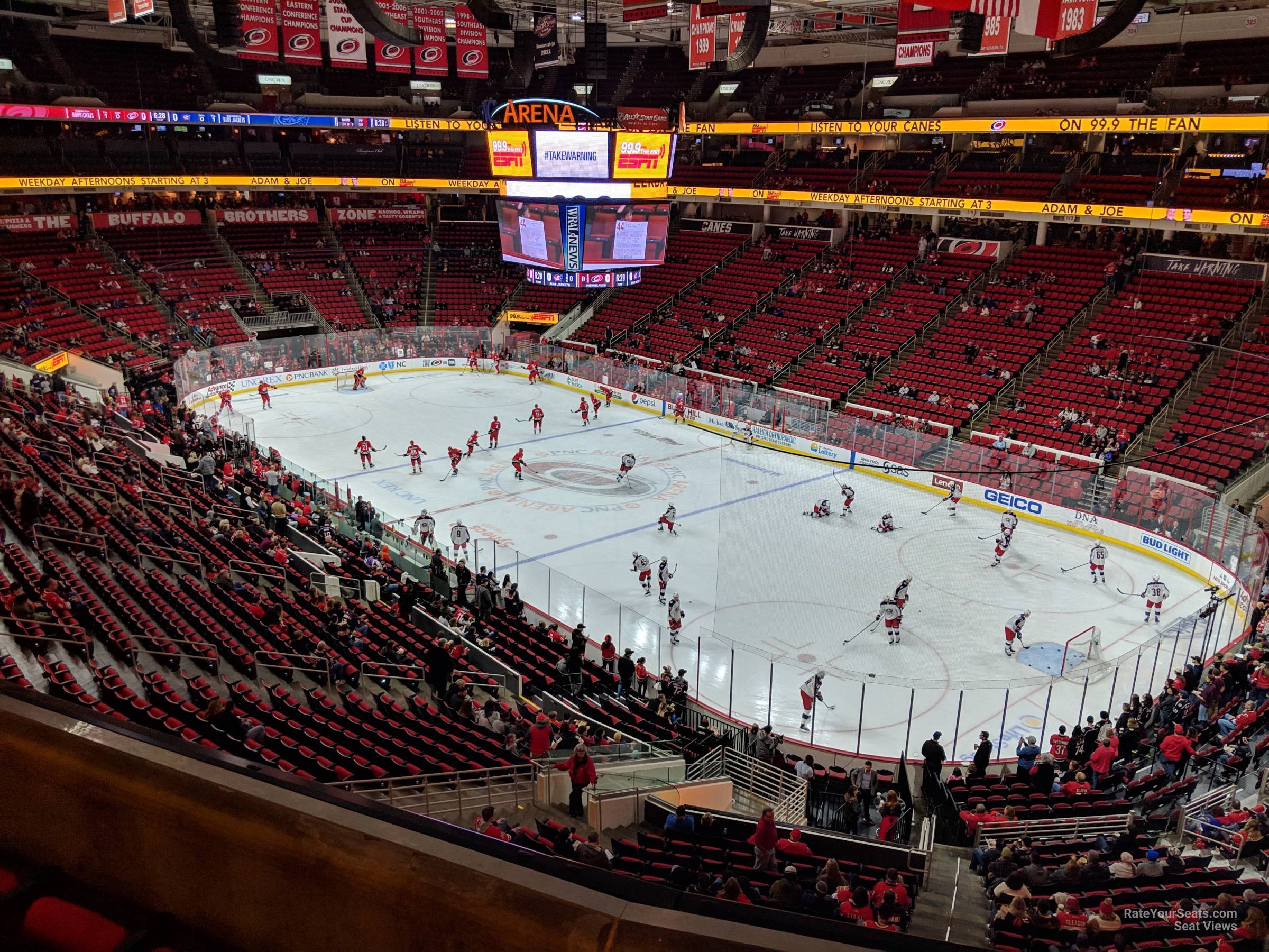 section 230, row d seat view  for hockey - lenovo center
