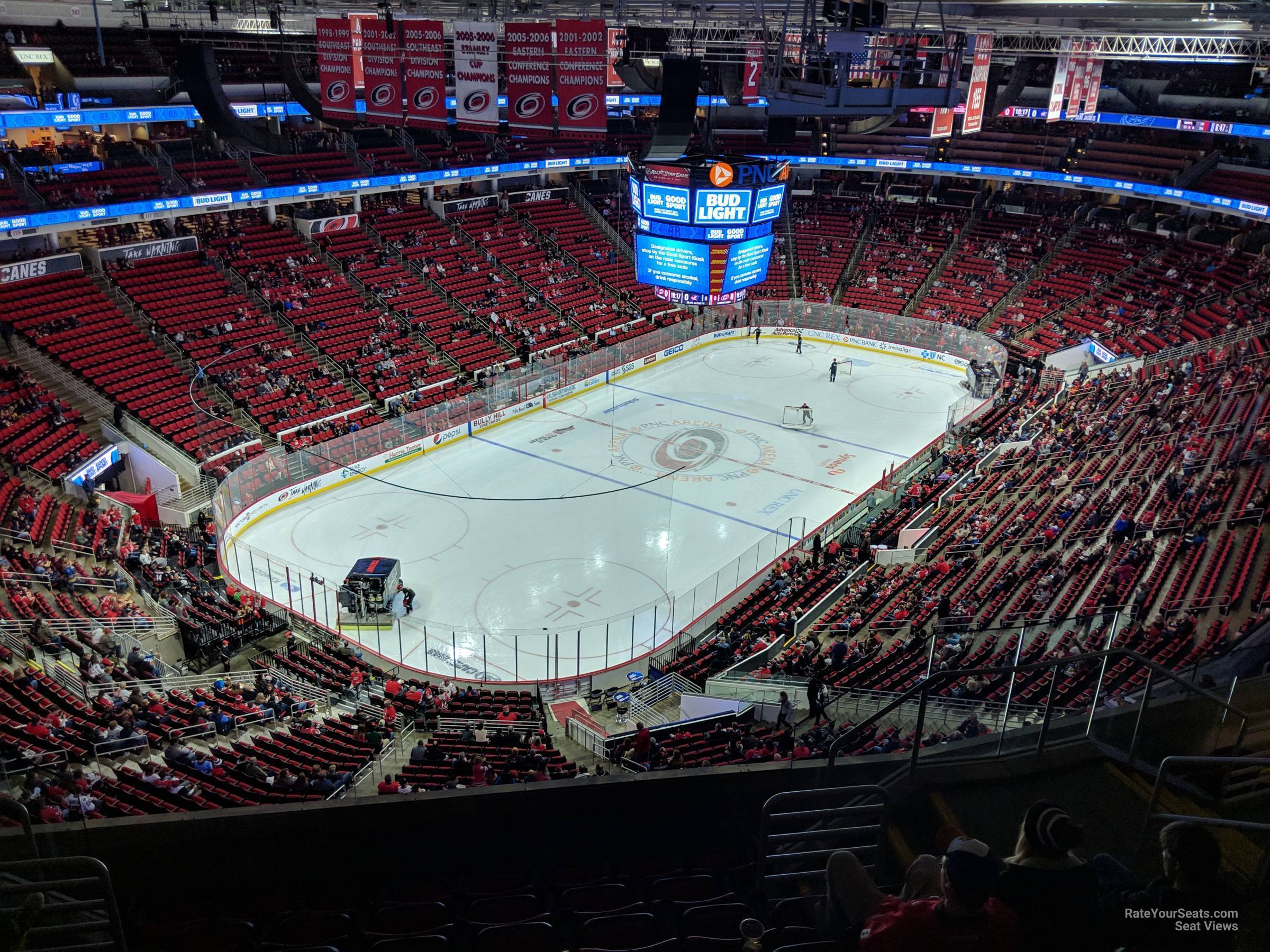 section 310, row h seat view  for hockey - lenovo center