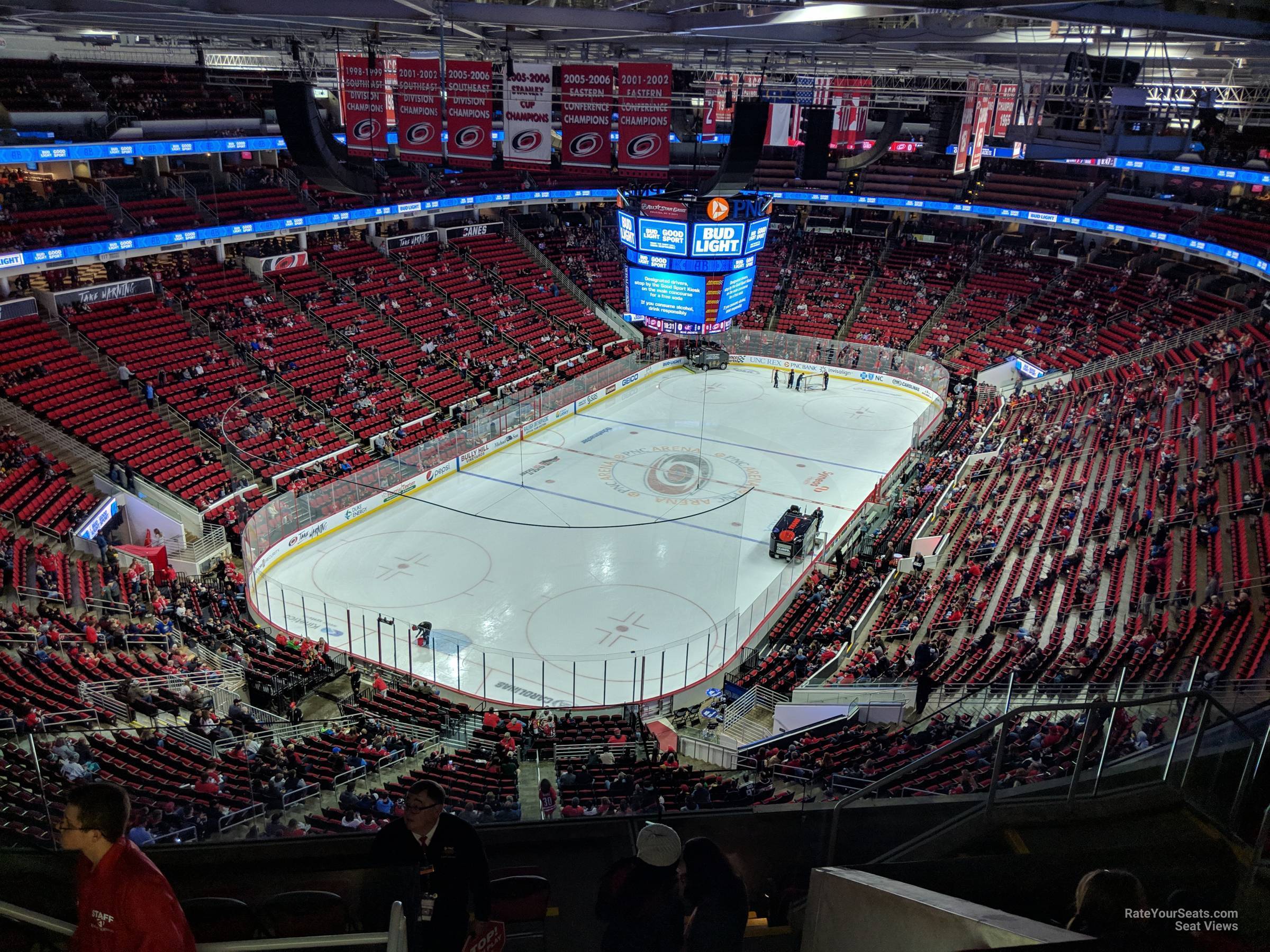 section 311, row h seat view  for hockey - lenovo center