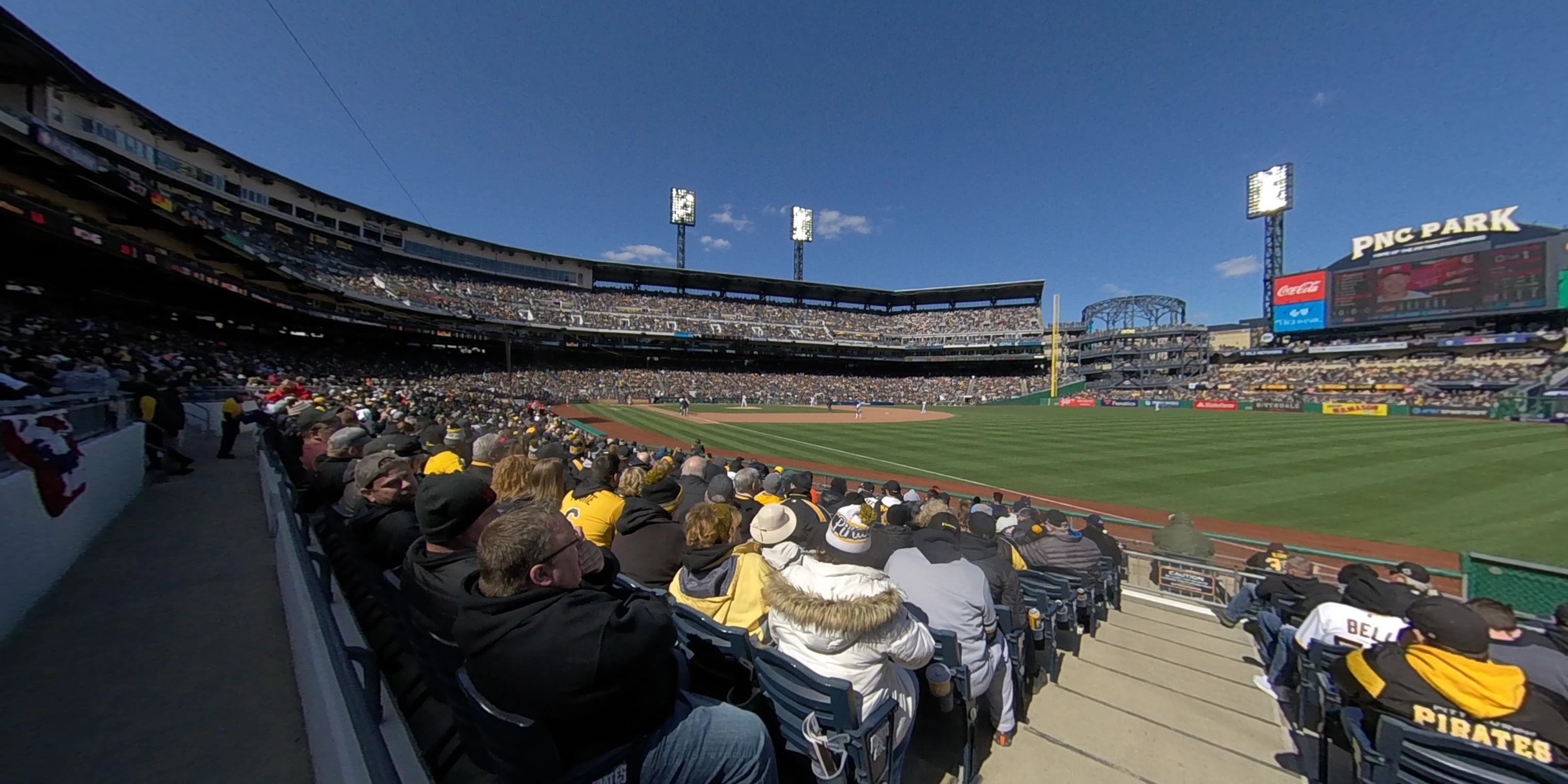 section 1 panoramic seat view  for baseball - pnc park