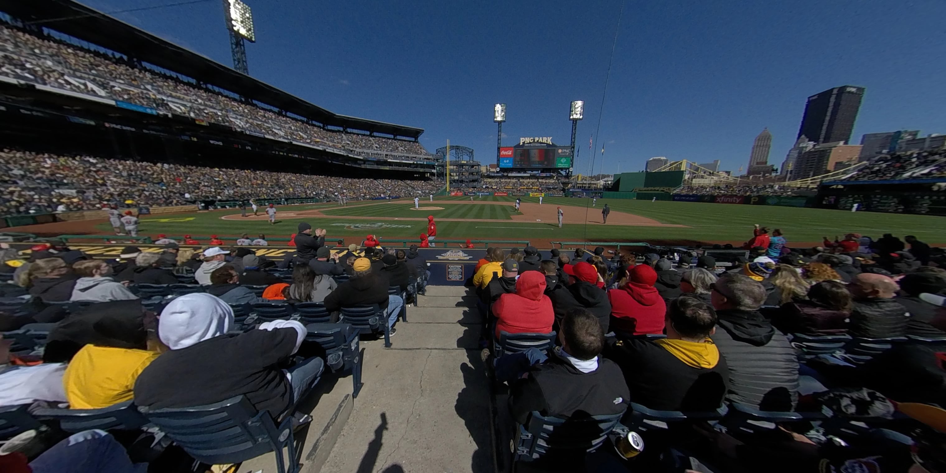 section 10 panoramic seat view  for baseball - pnc park