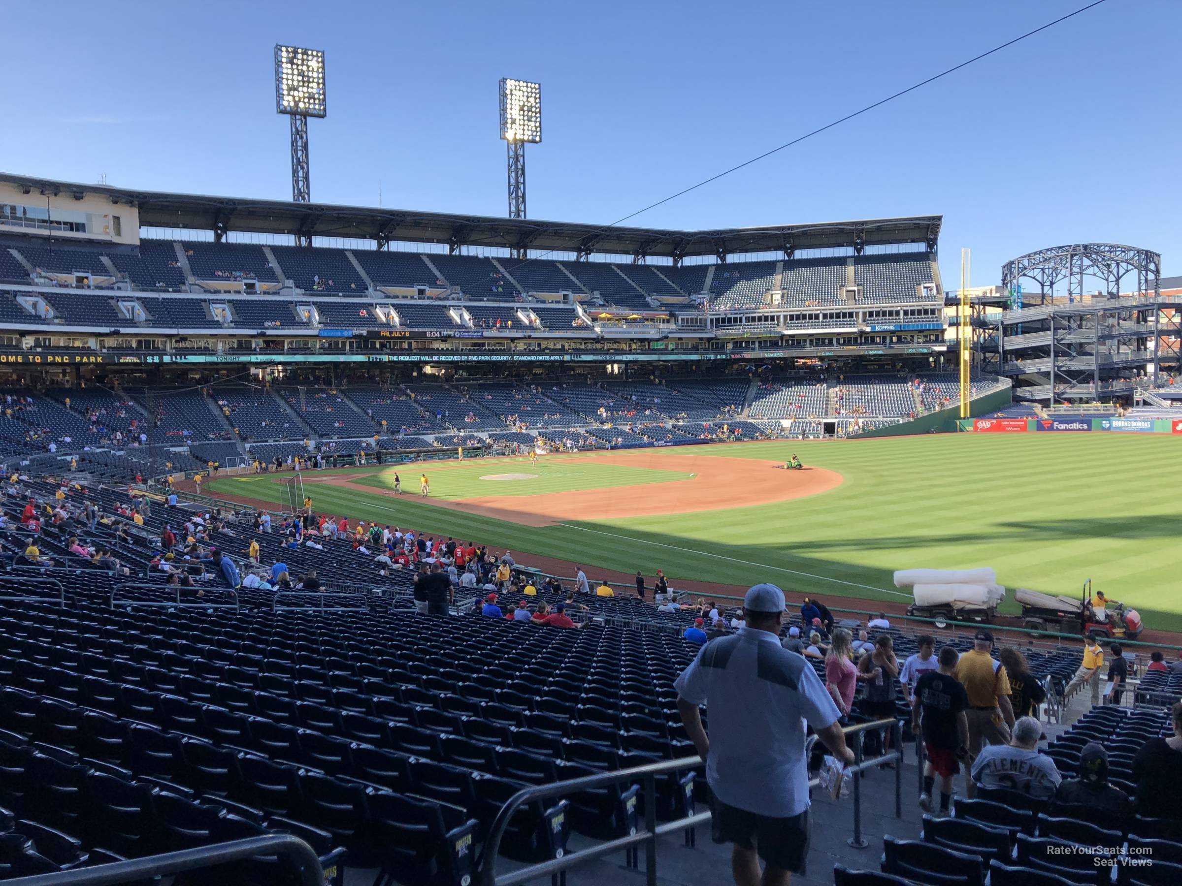 section 101, row aa seat view  for baseball - pnc park