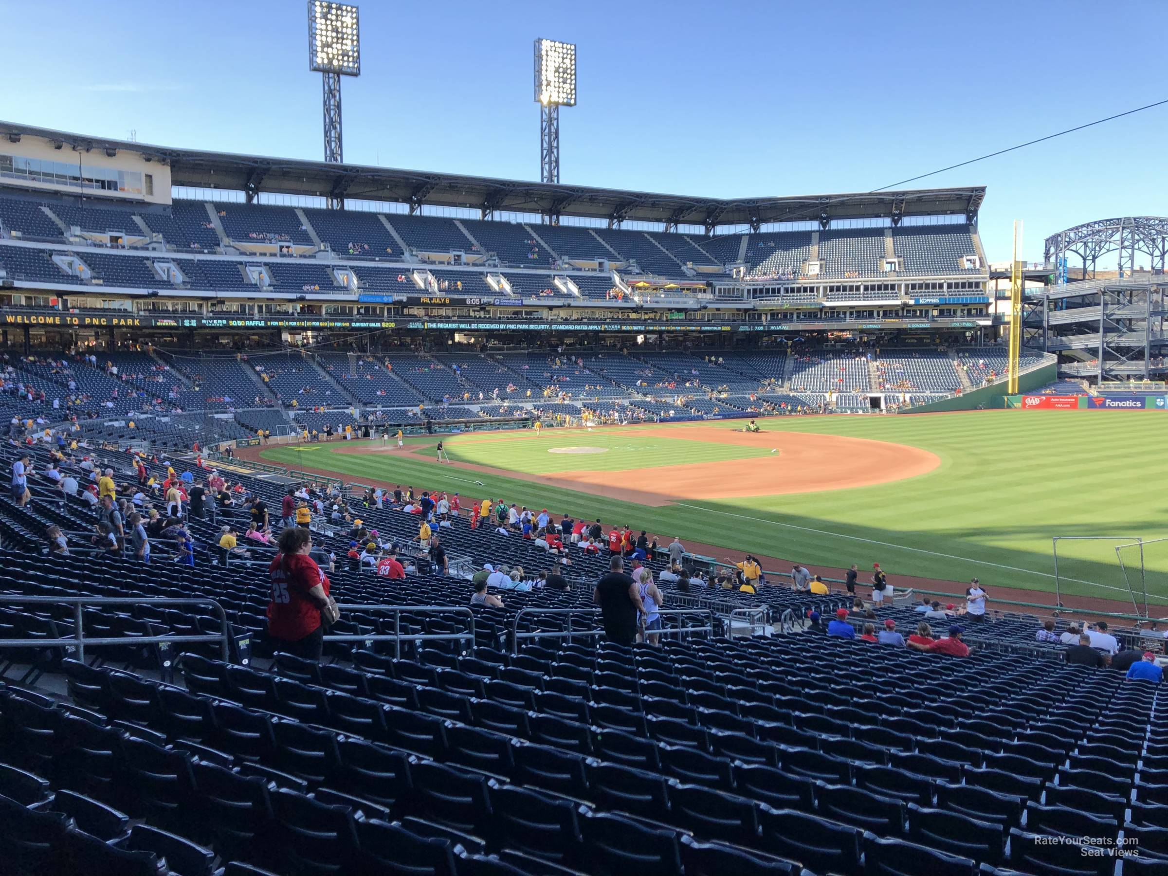 section 103, row aa seat view  for baseball - pnc park