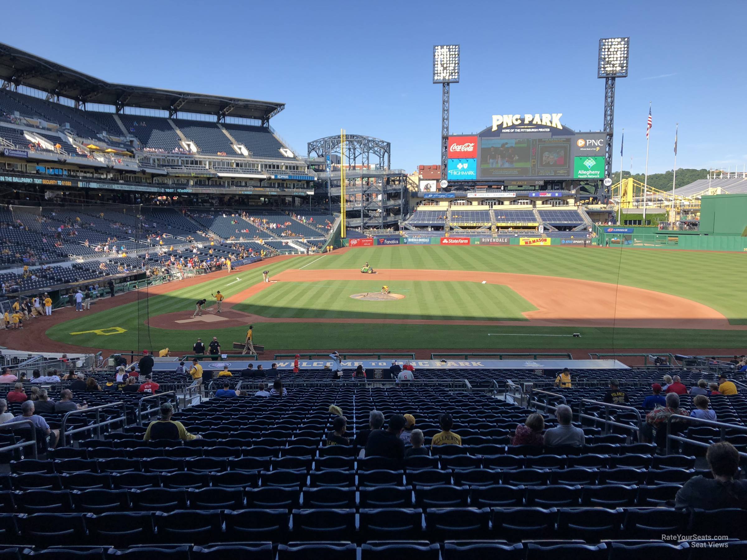 section 112, row aa seat view for baseball - pnc park