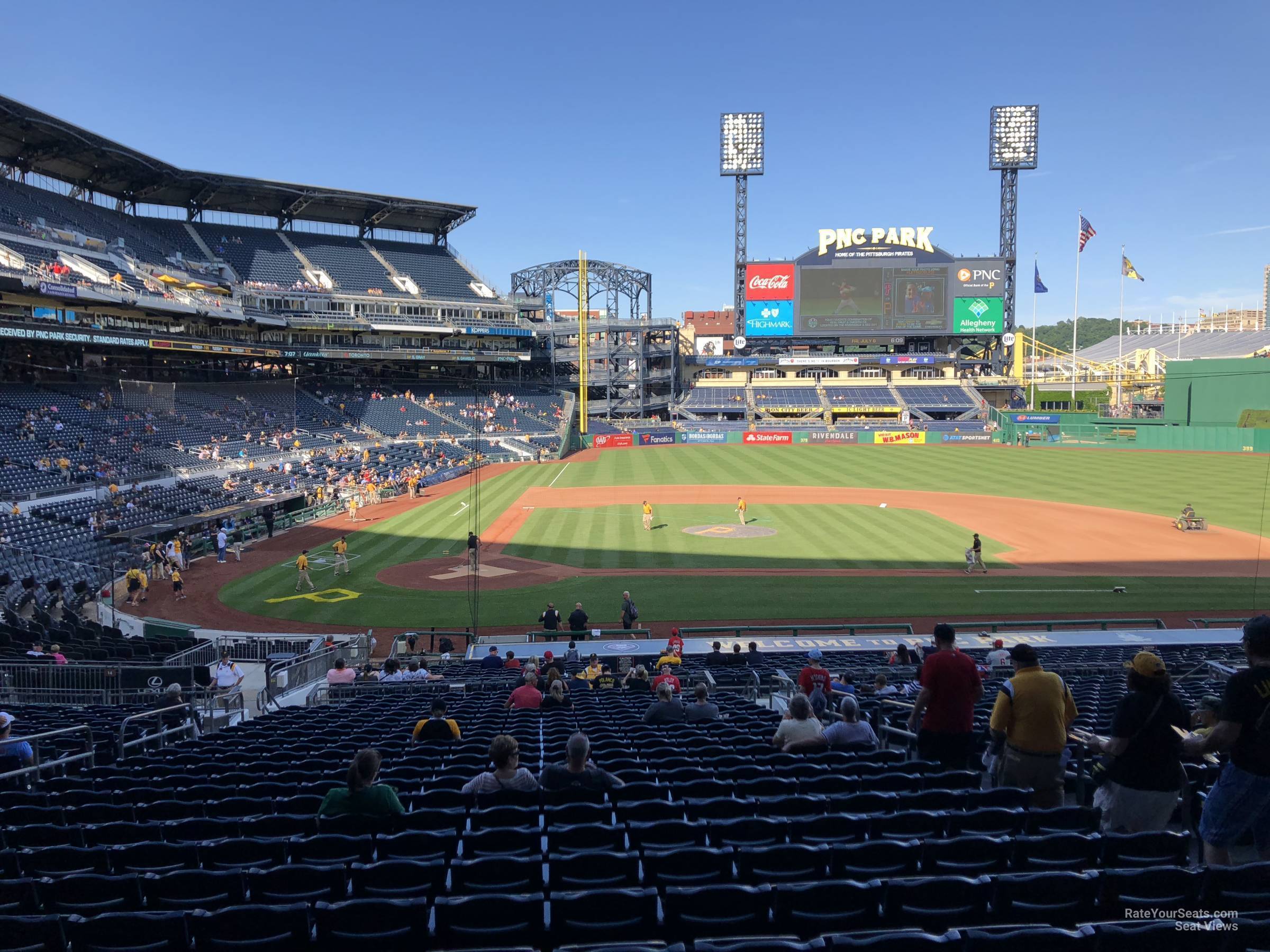 section 113, row aa seat view  for baseball - pnc park