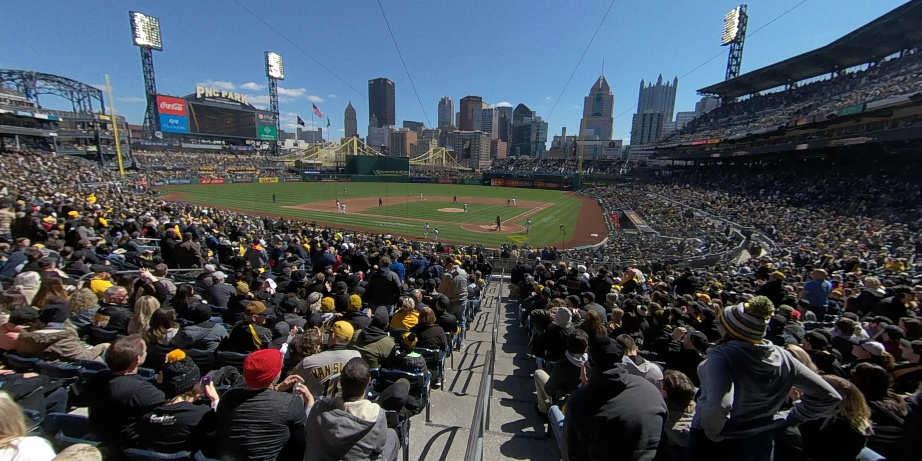 section 117 panoramic seat view  - pnc park