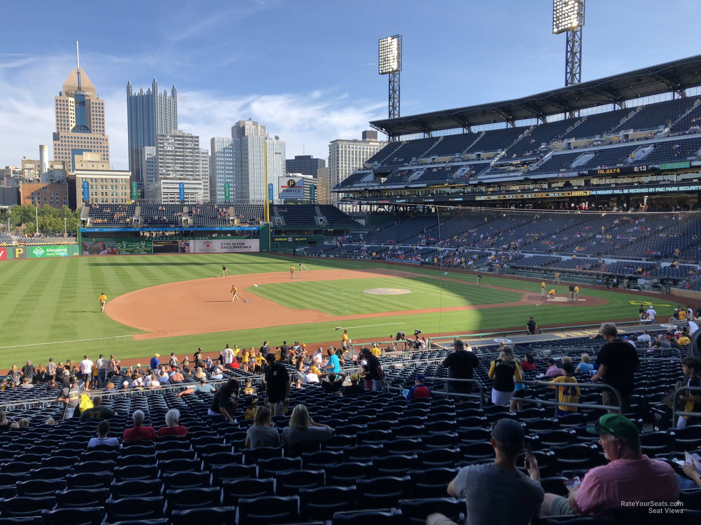 section 125, row aa seat view  for baseball - pnc park