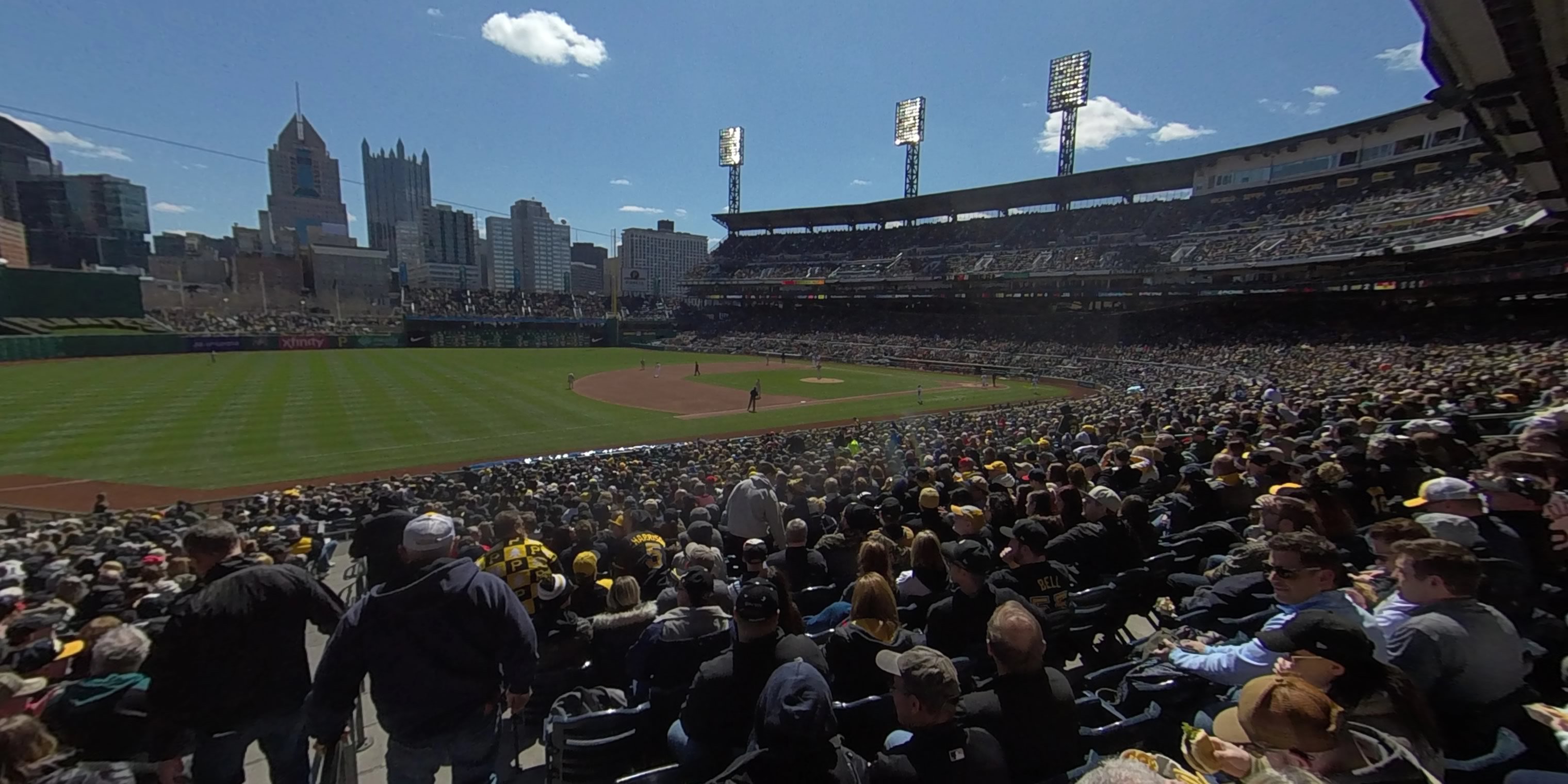 section 127 panoramic seat view  - pnc park