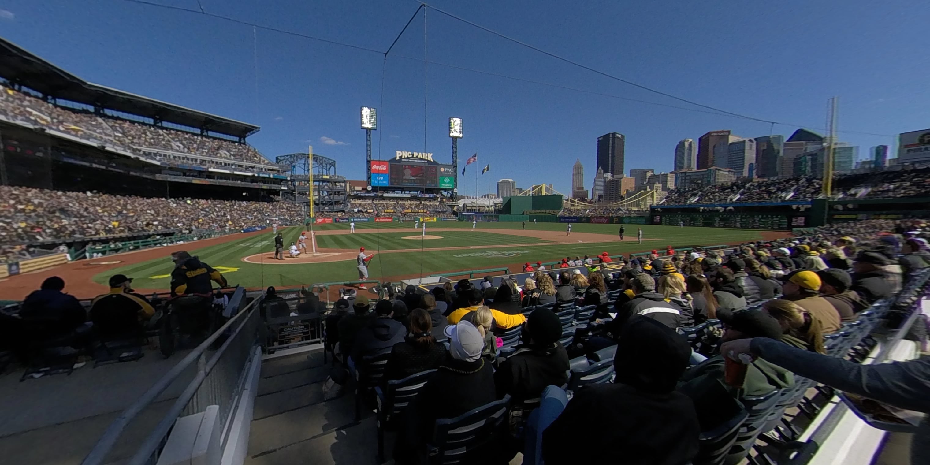section 13 panoramic seat view  for baseball - pnc park