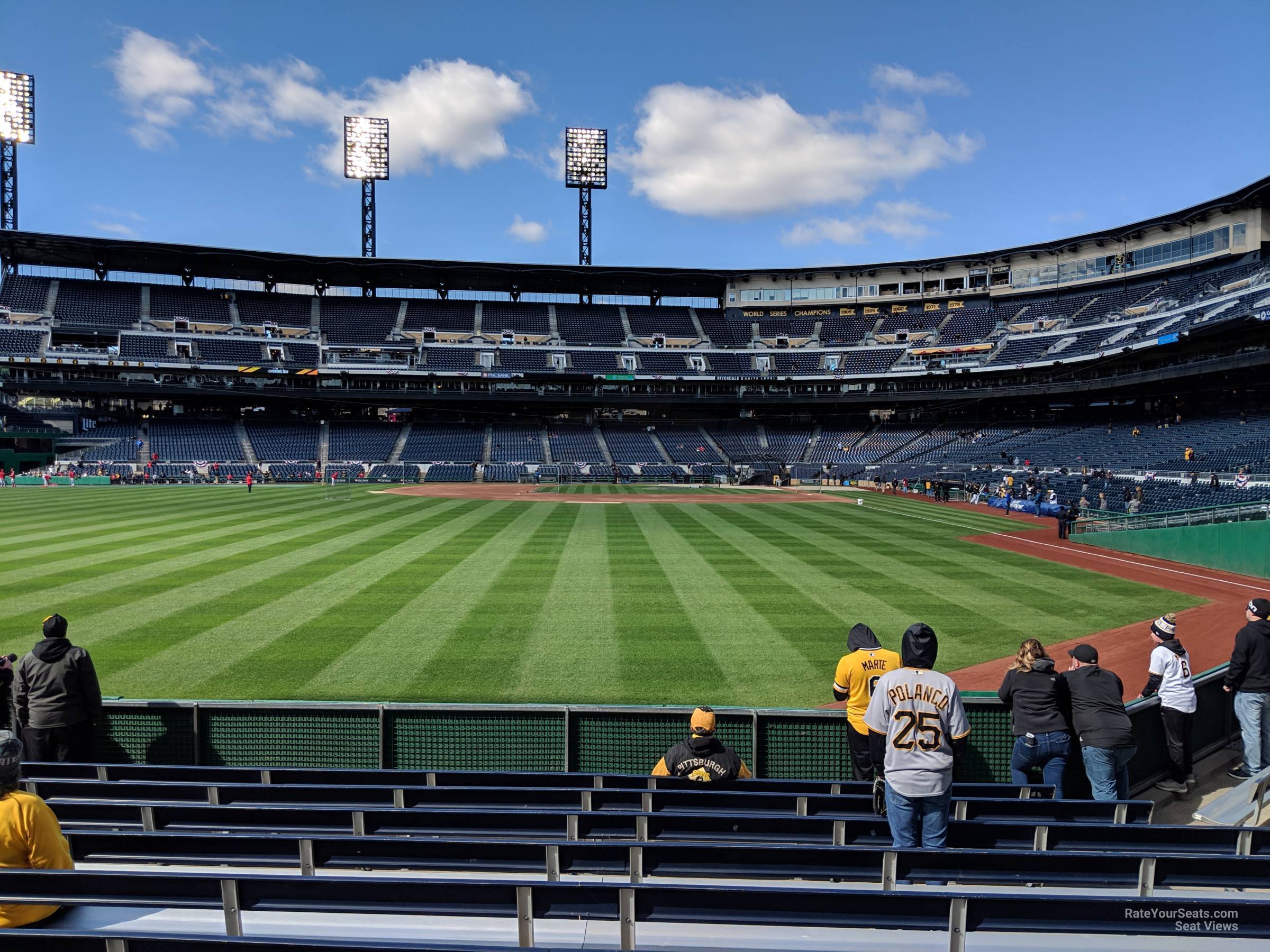 section 135, row l seat view  for baseball - pnc park