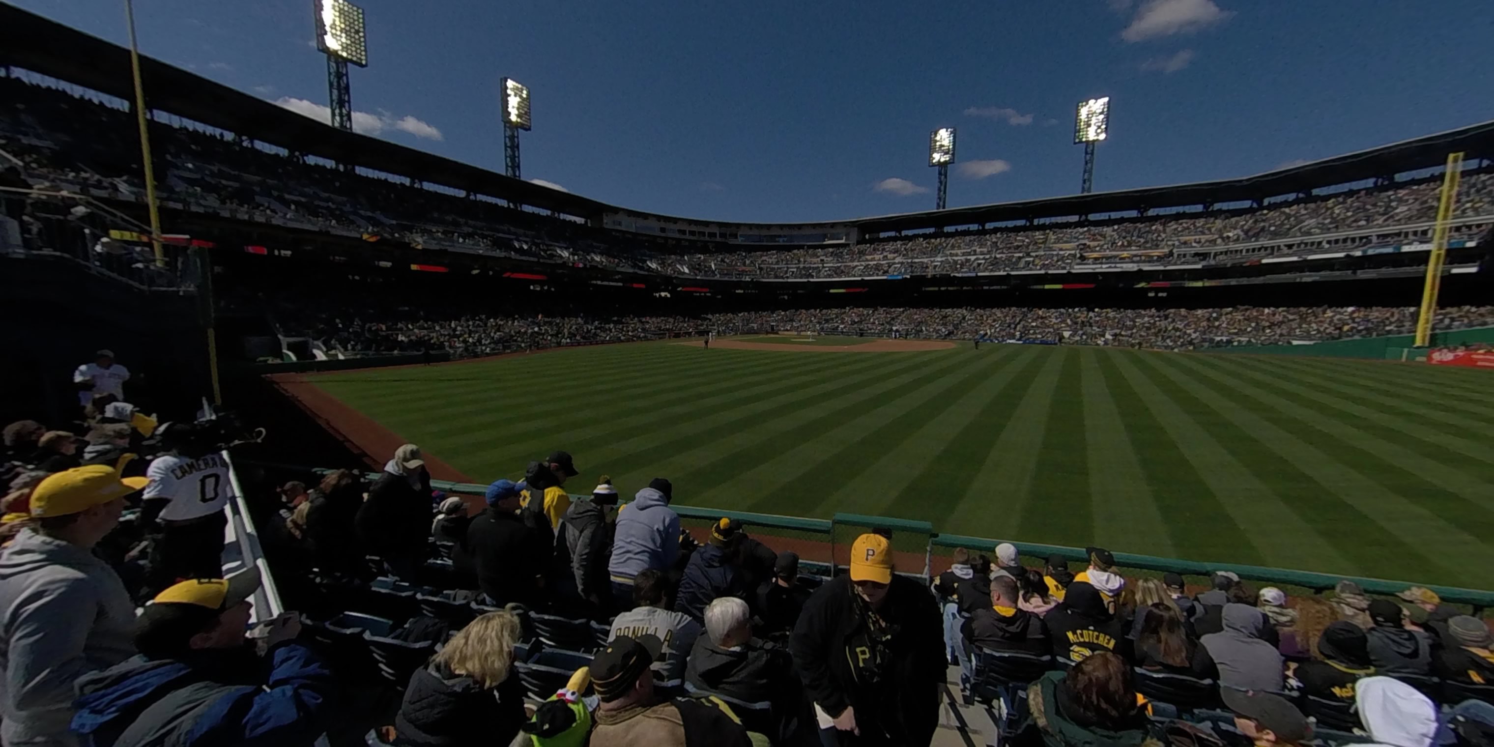 section 140 panoramic seat view  - pnc park