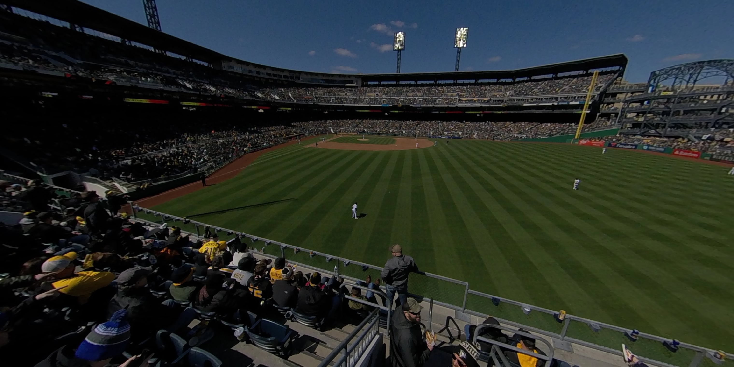 section 142 panoramic seat view  - pnc park