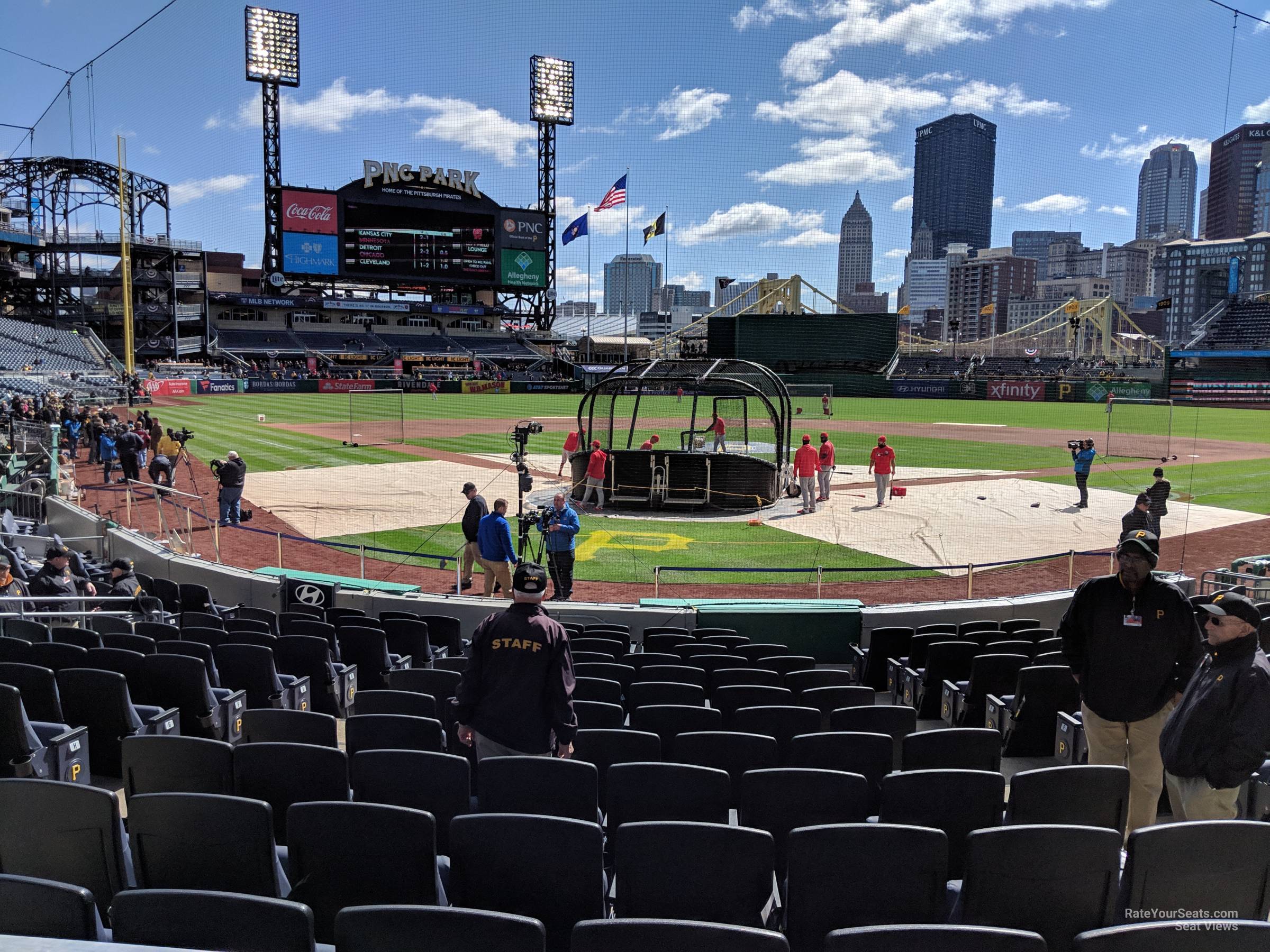 section 16, row m seat view  - pnc park