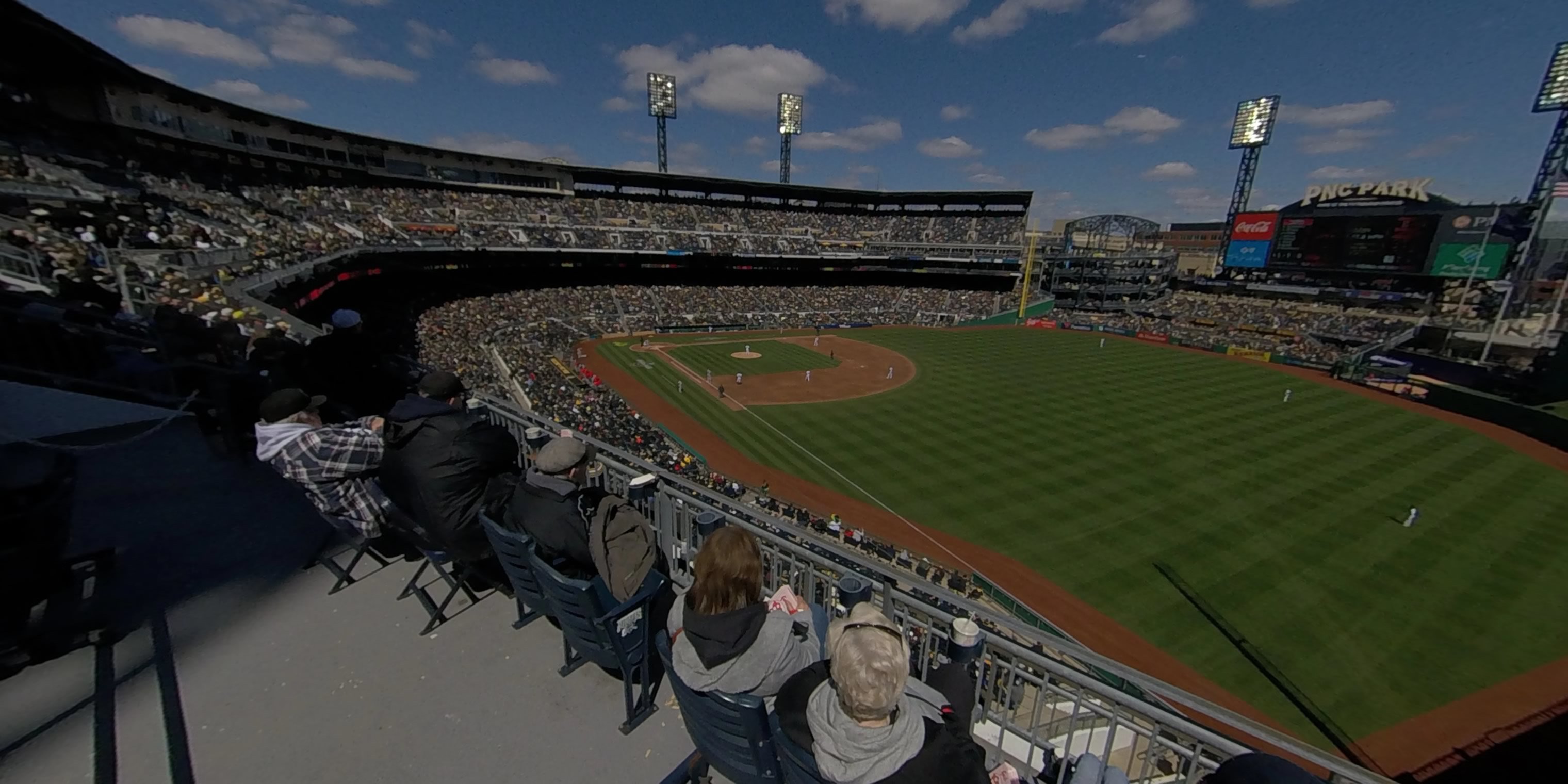 section 201 panoramic seat view  - pnc park
