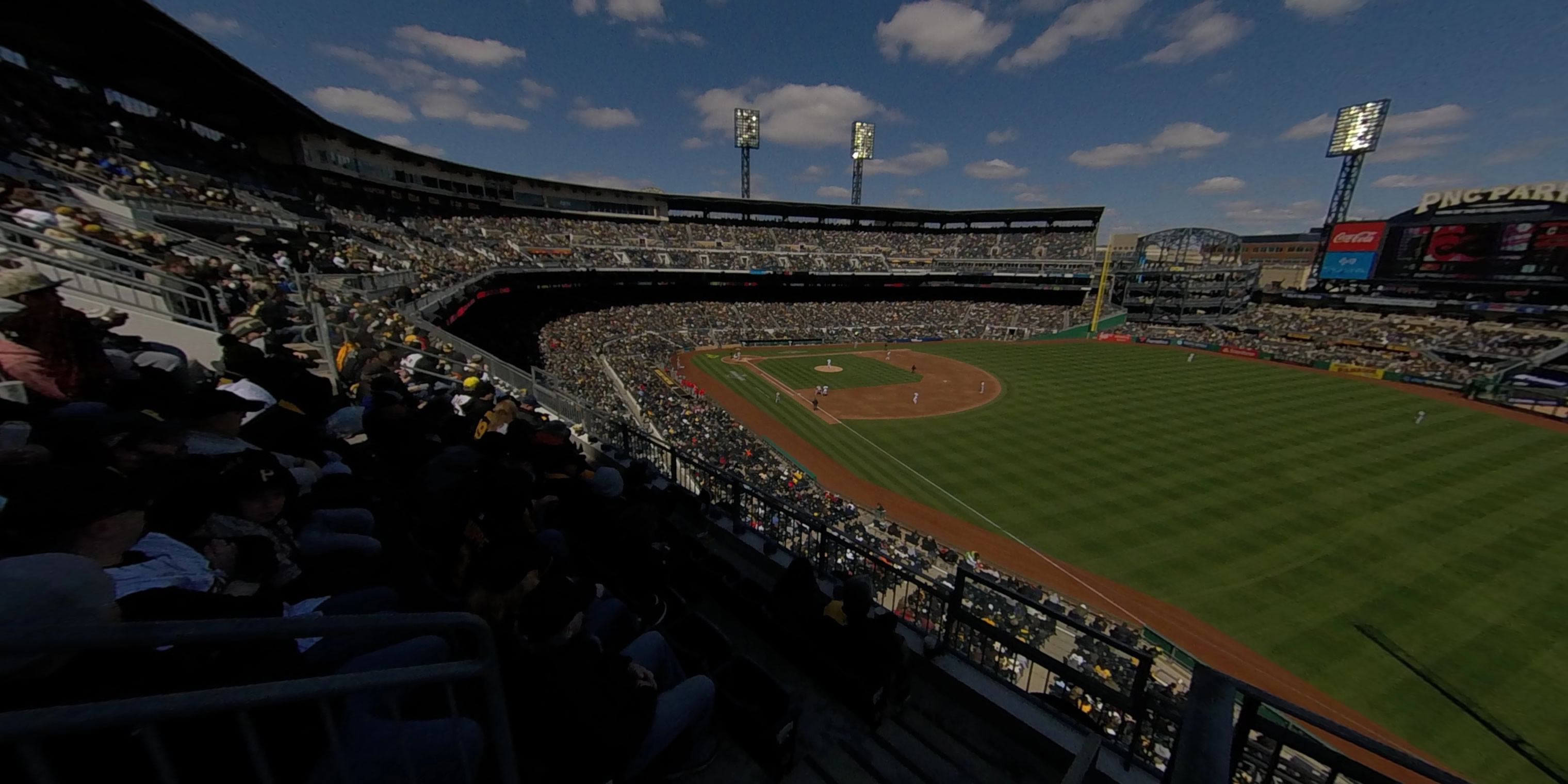 section 202 panoramic seat view  - pnc park