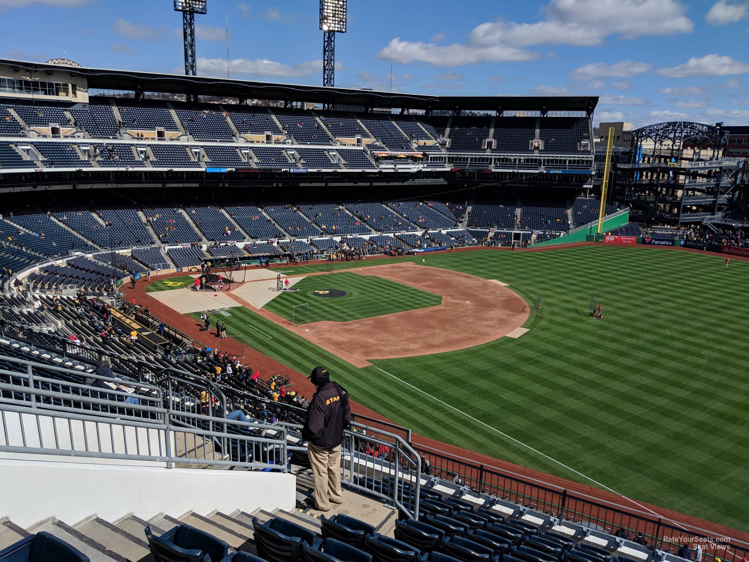 section 203, row j seat view  for baseball - pnc park