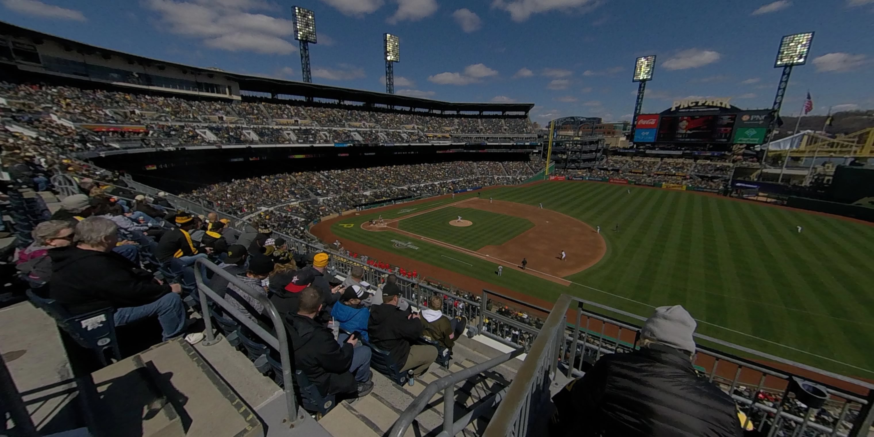 section 207 panoramic seat view  - pnc park
