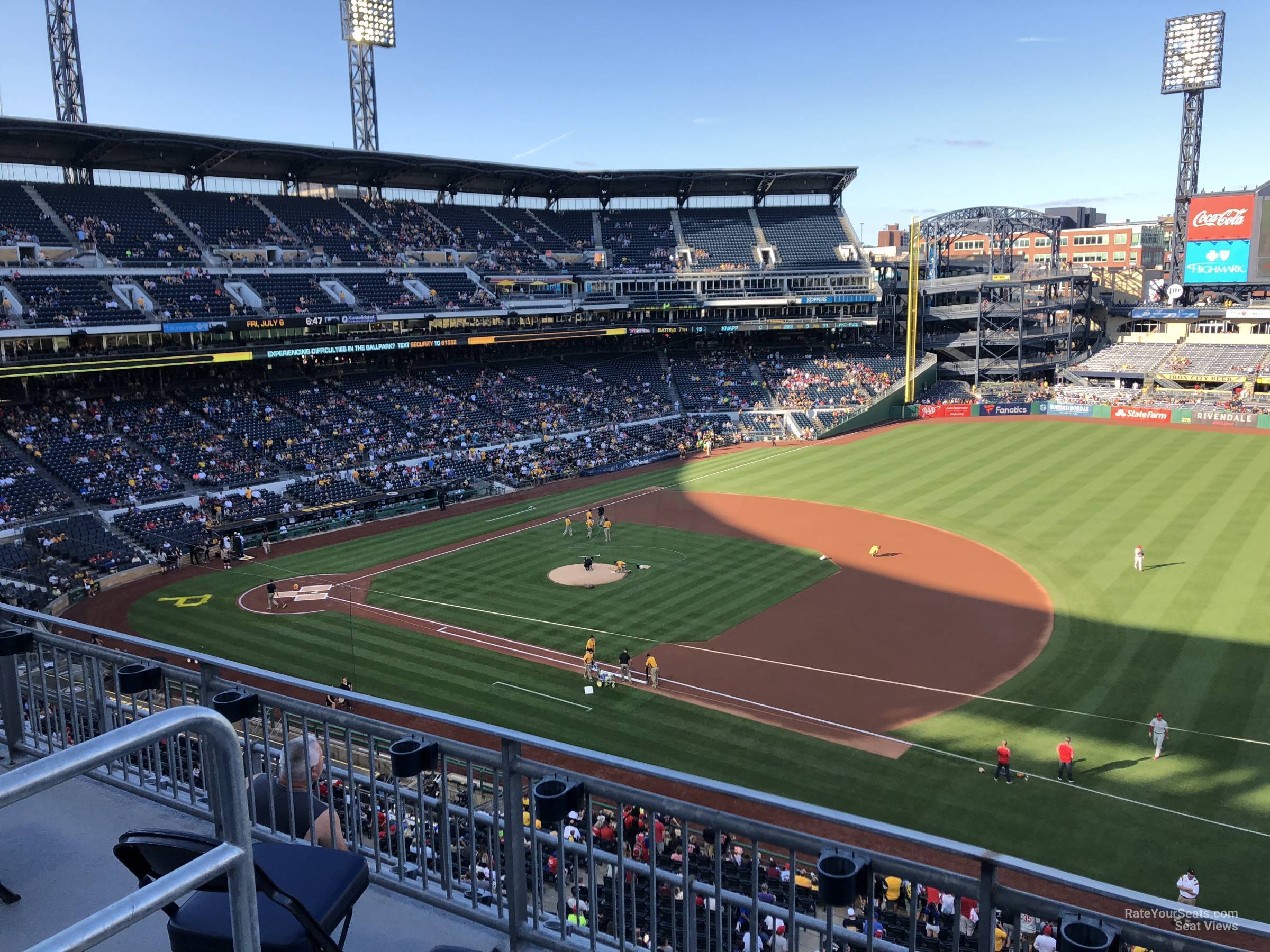 section 207, row a seat view  - pnc park