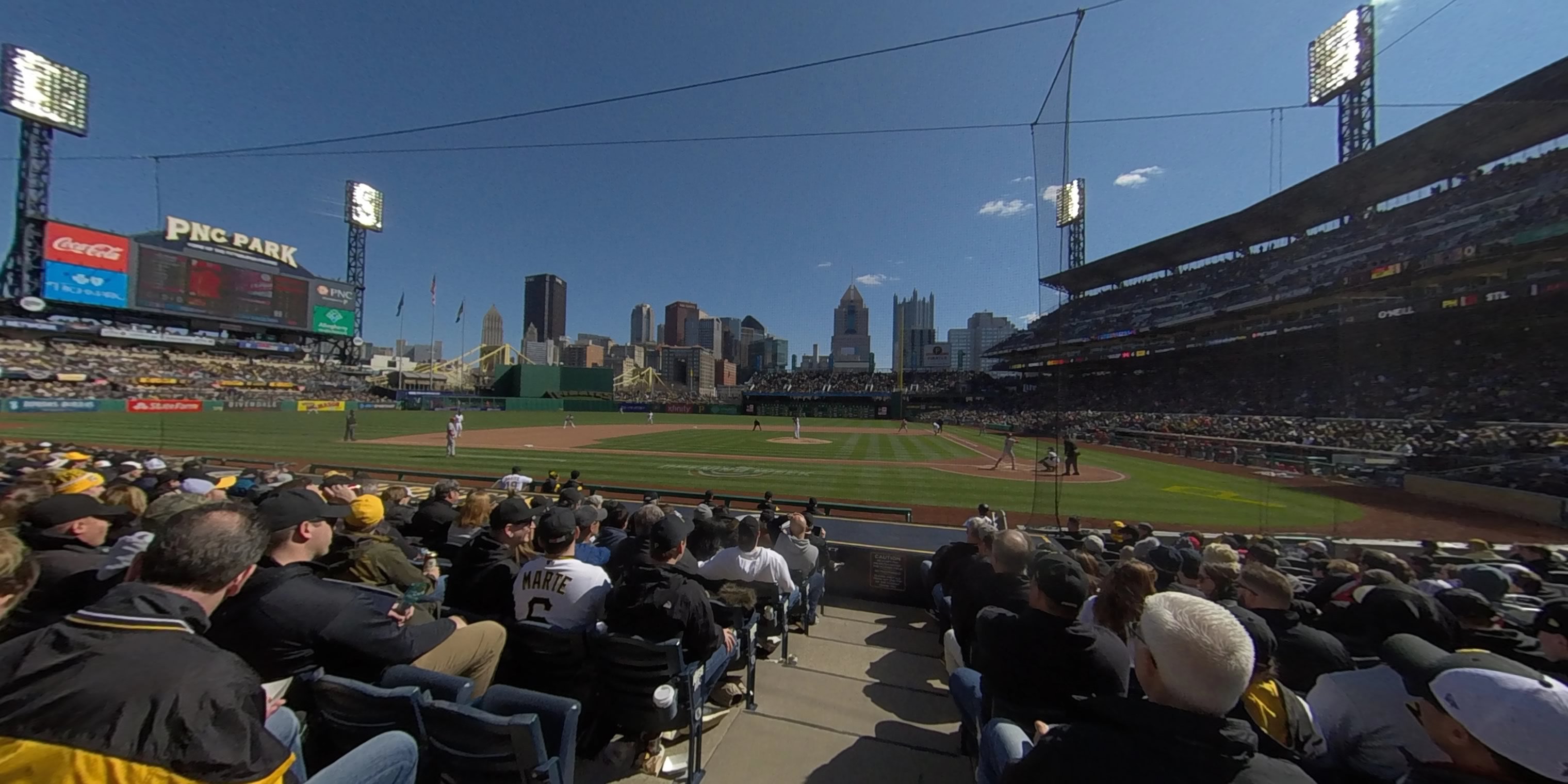 section 21 panoramic seat view  - pnc park