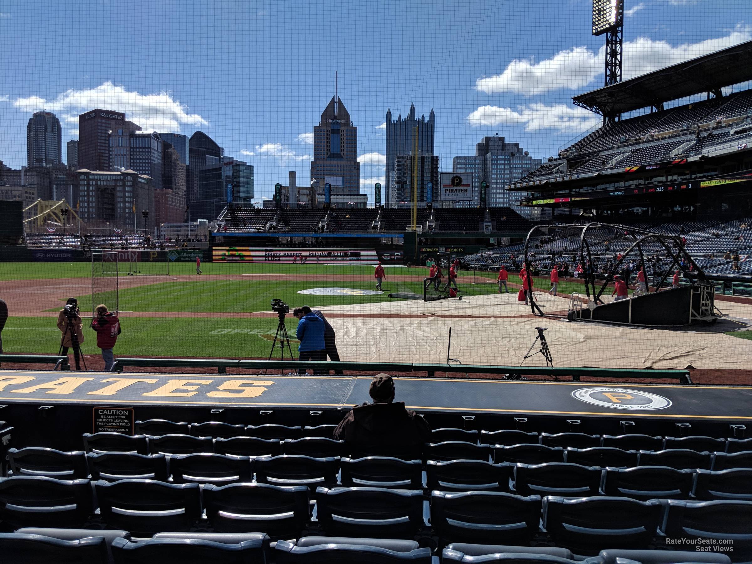 section 21, row m seat view for baseball - pnc park