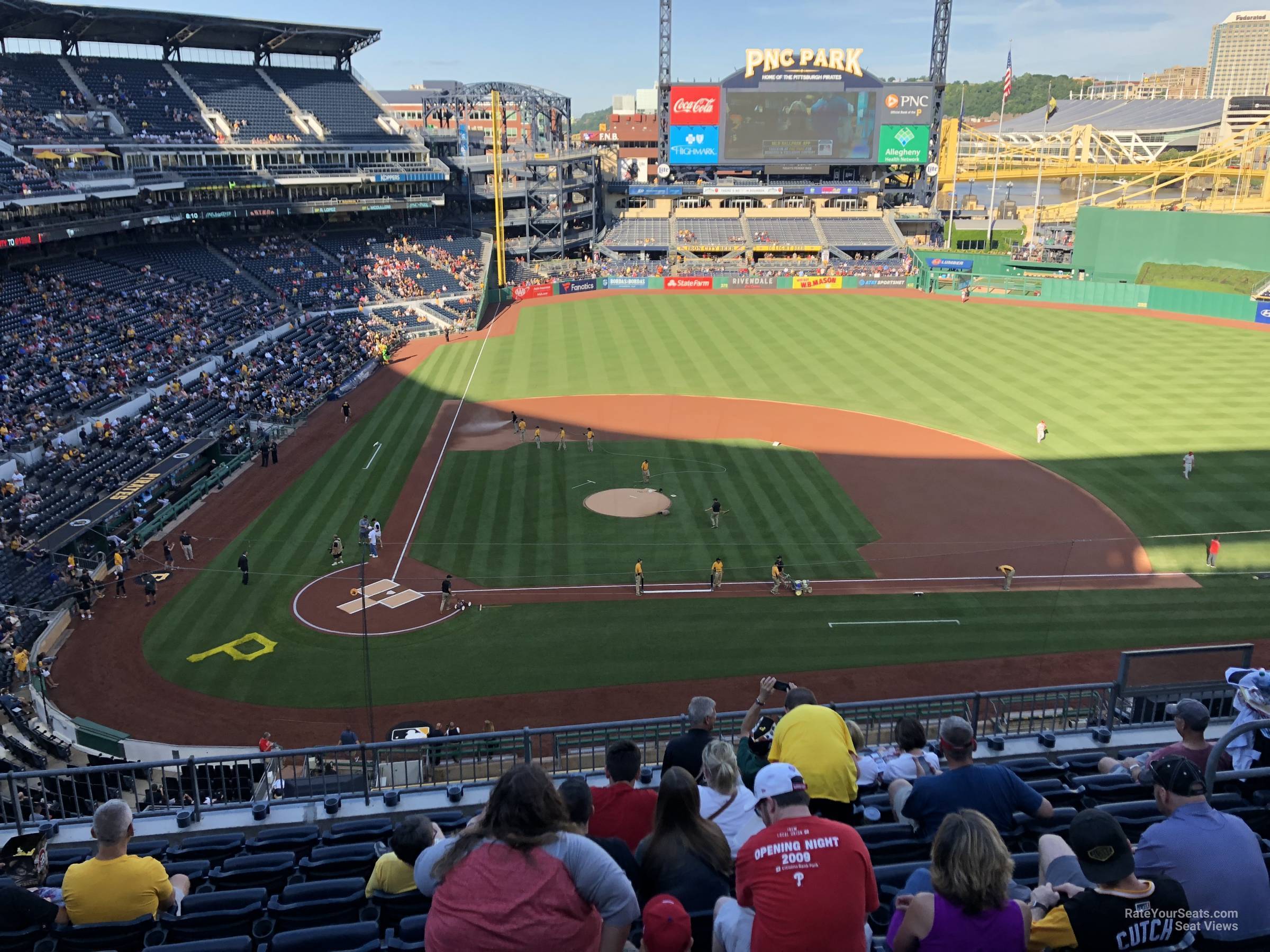 section 211, row h seat view  - pnc park