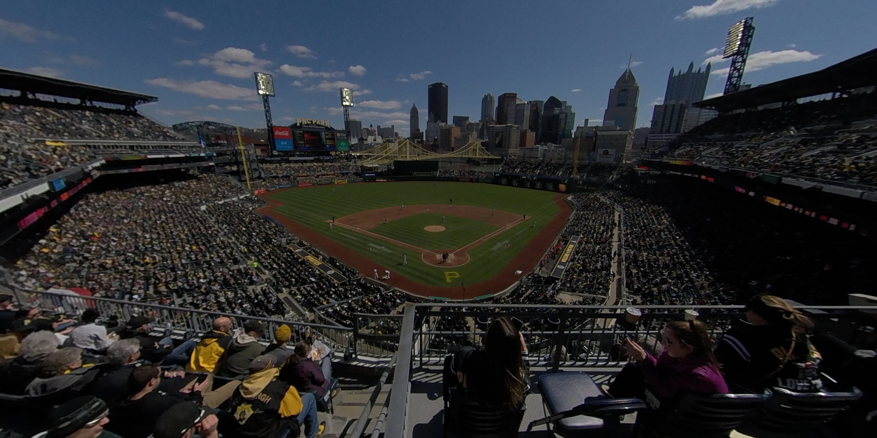 section 216 panoramic seat view  - pnc park
