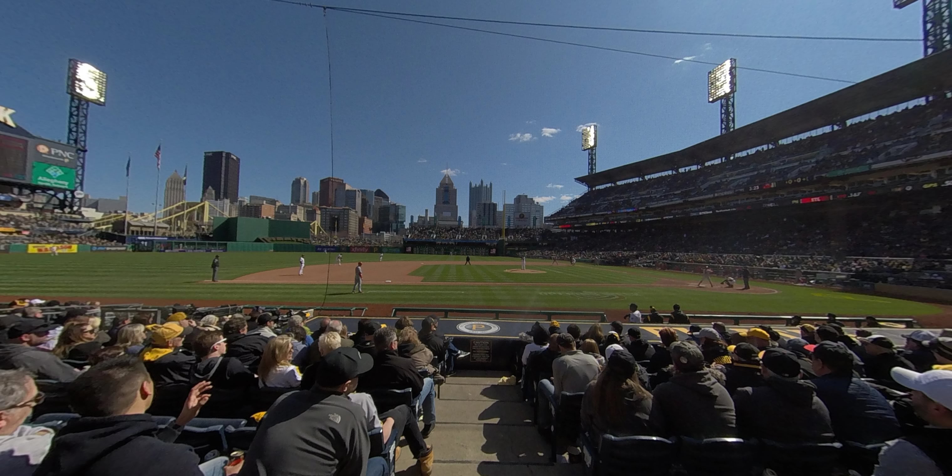 section 23 panoramic seat view  - pnc park