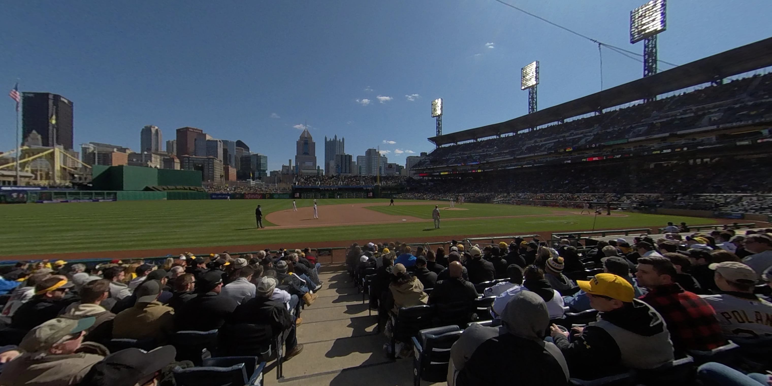 section 24 panoramic seat view for baseball - pnc park
