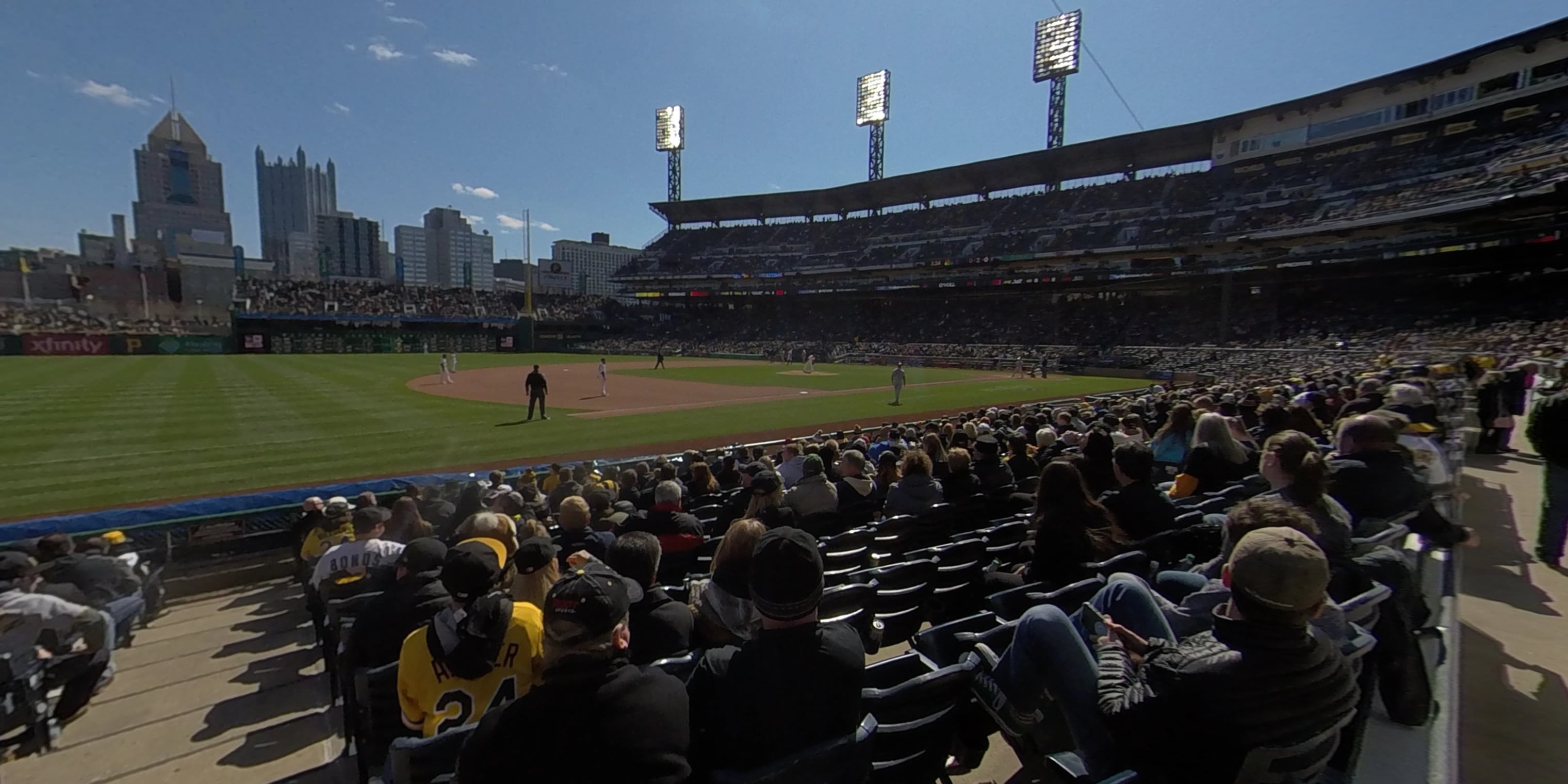 section 26 panoramic seat view for baseball - pnc park