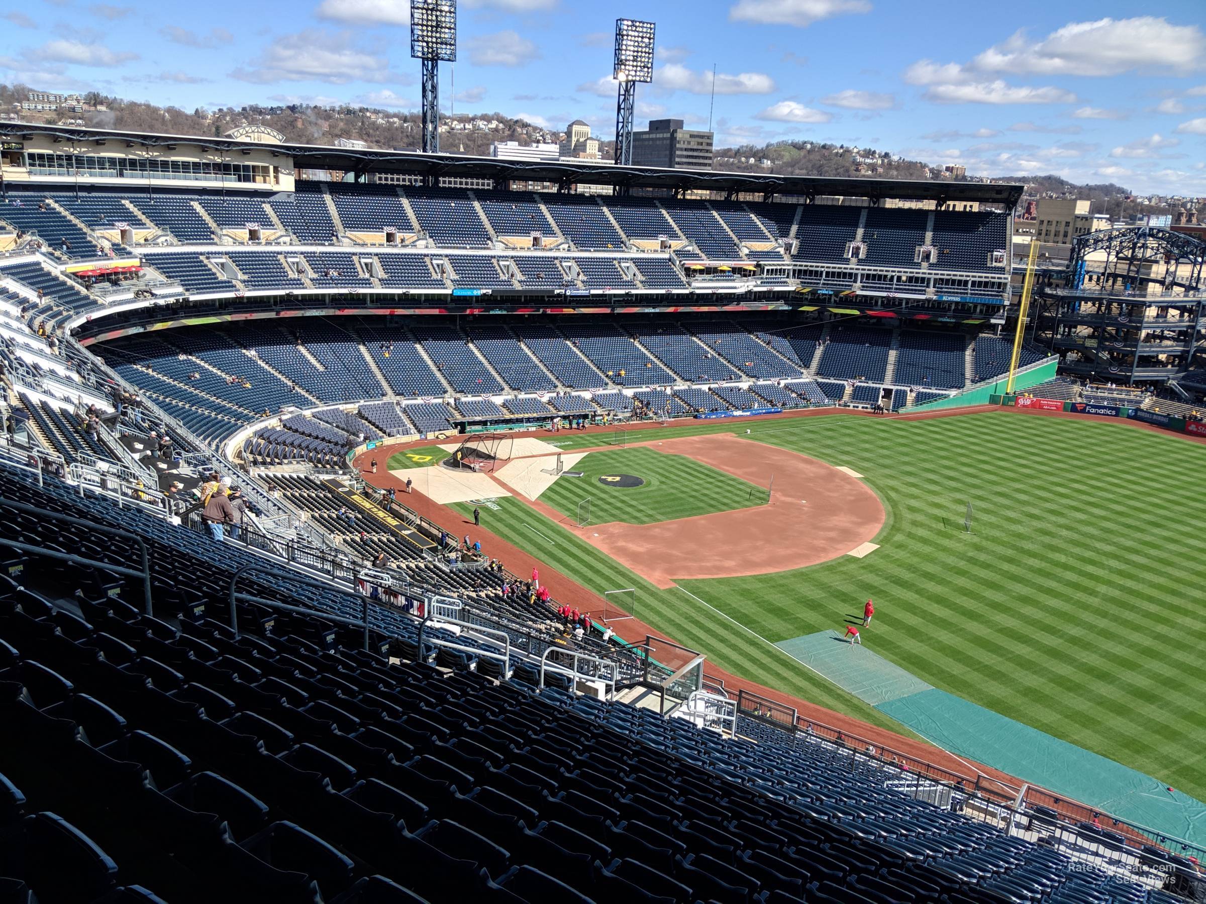 section 302, row x seat view for baseball - pnc park
