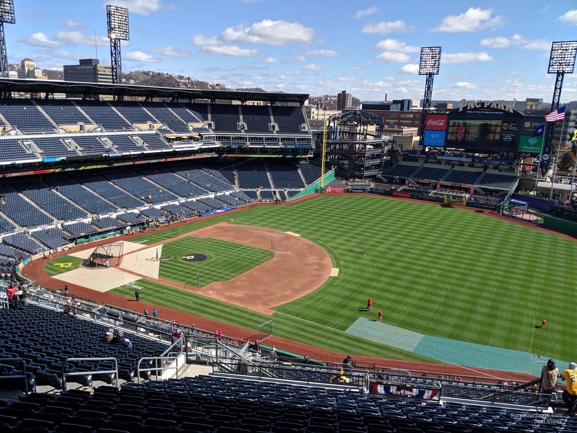 section 305, row x seat view  for baseball - pnc park