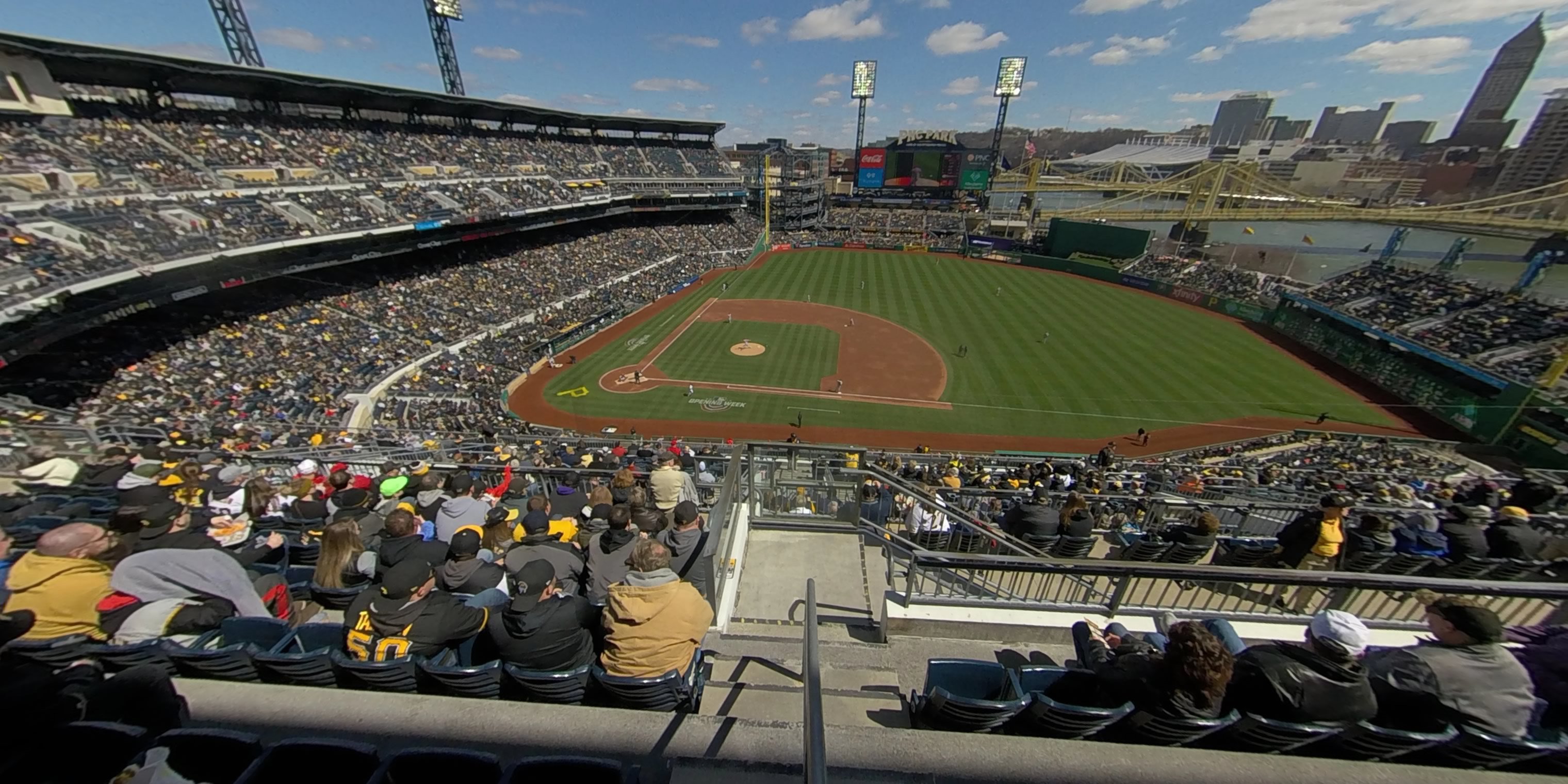 section 309 panoramic seat view  - pnc park