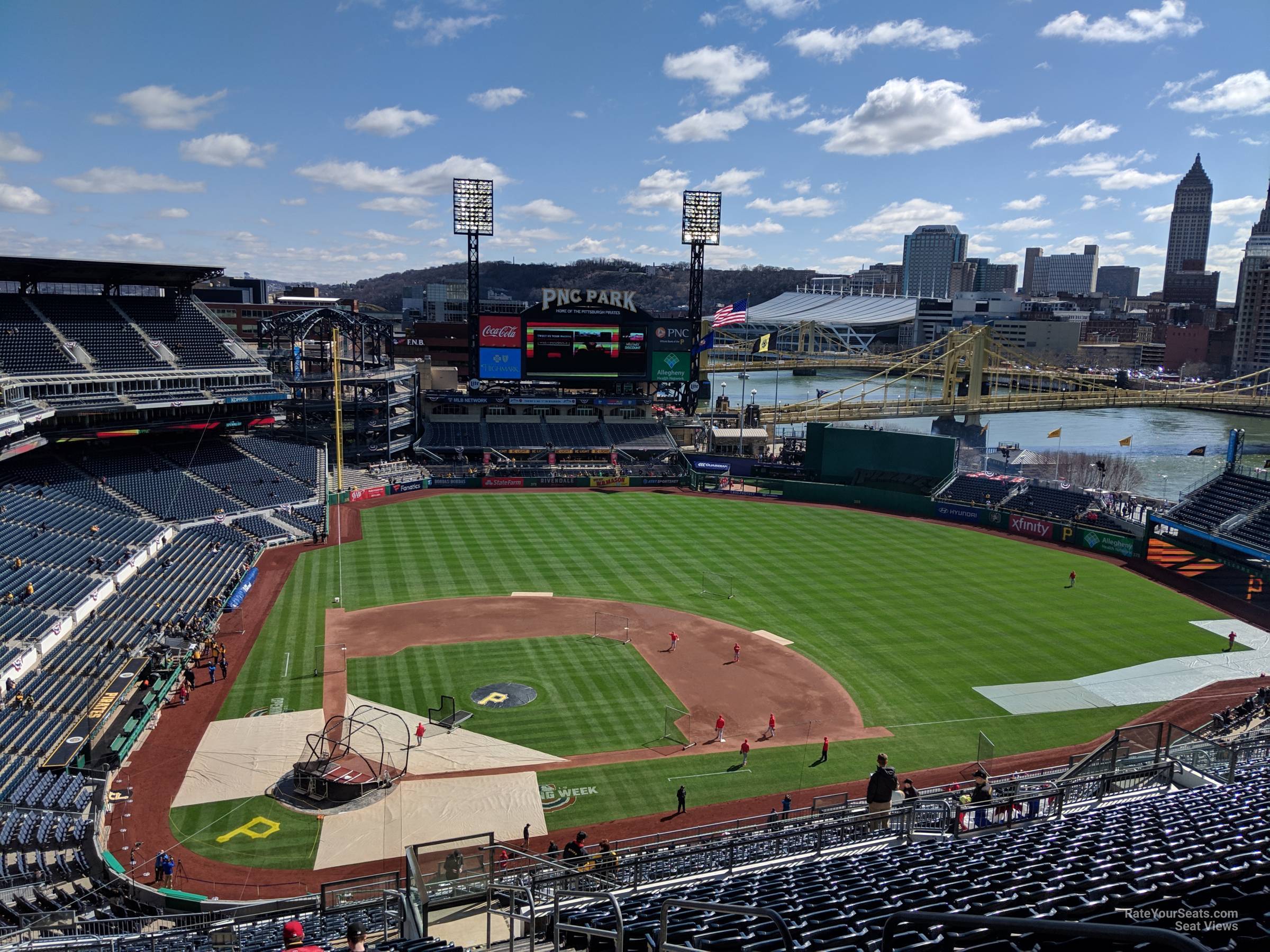 section 312, row x seat view  for baseball - pnc park