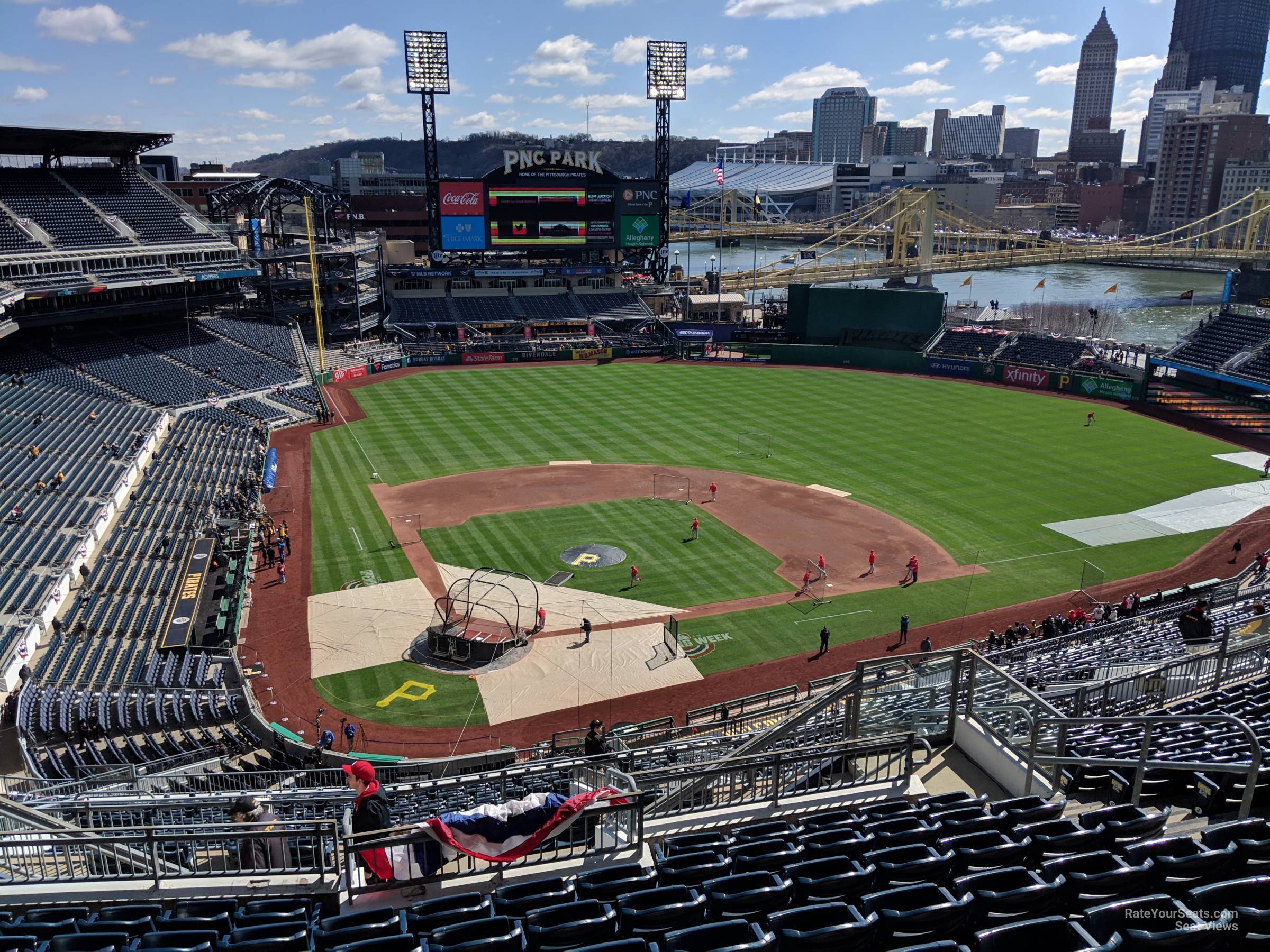 section 313, row s seat view  for baseball - pnc park