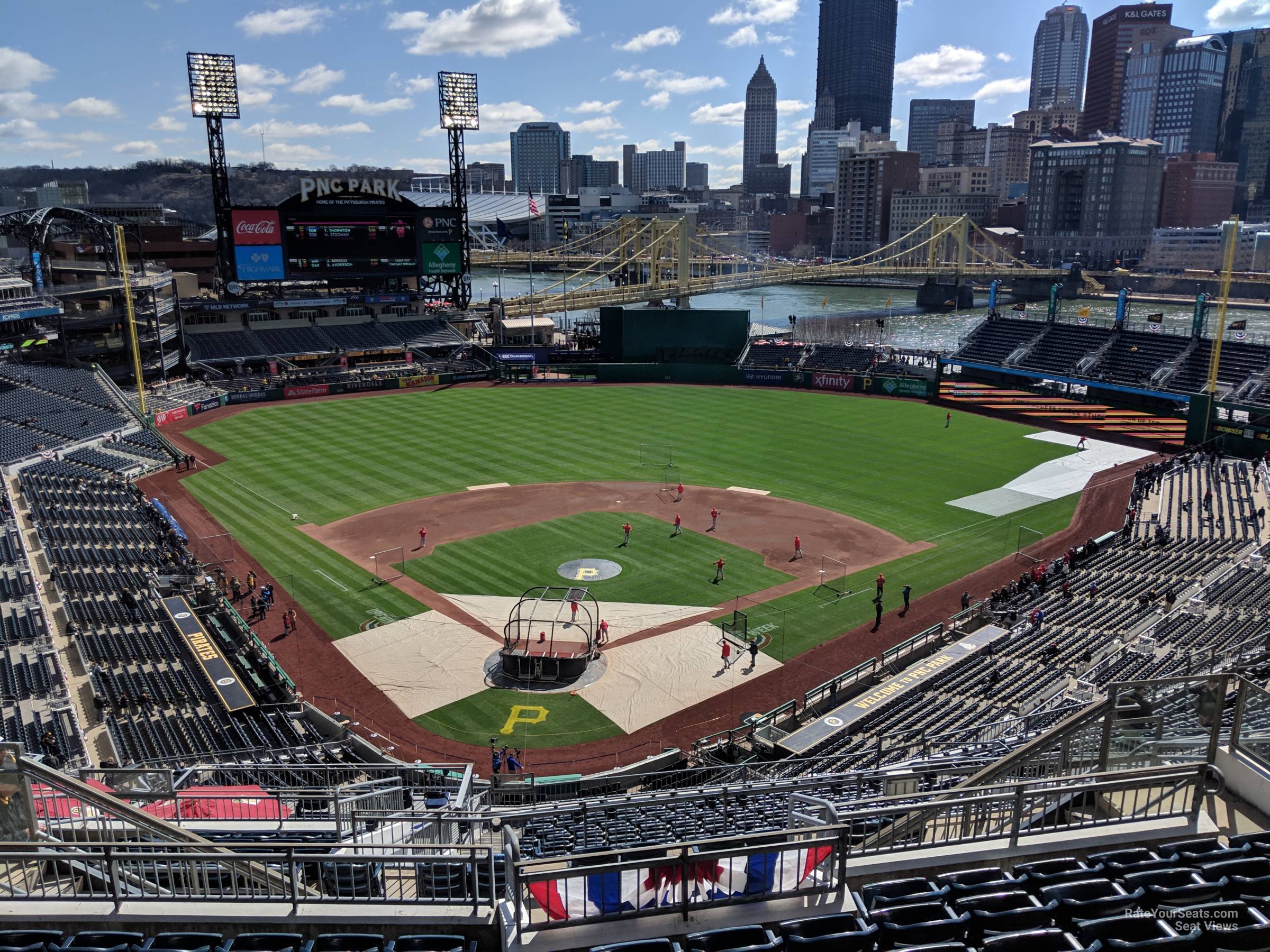 section 315, row s seat view  for baseball - pnc park