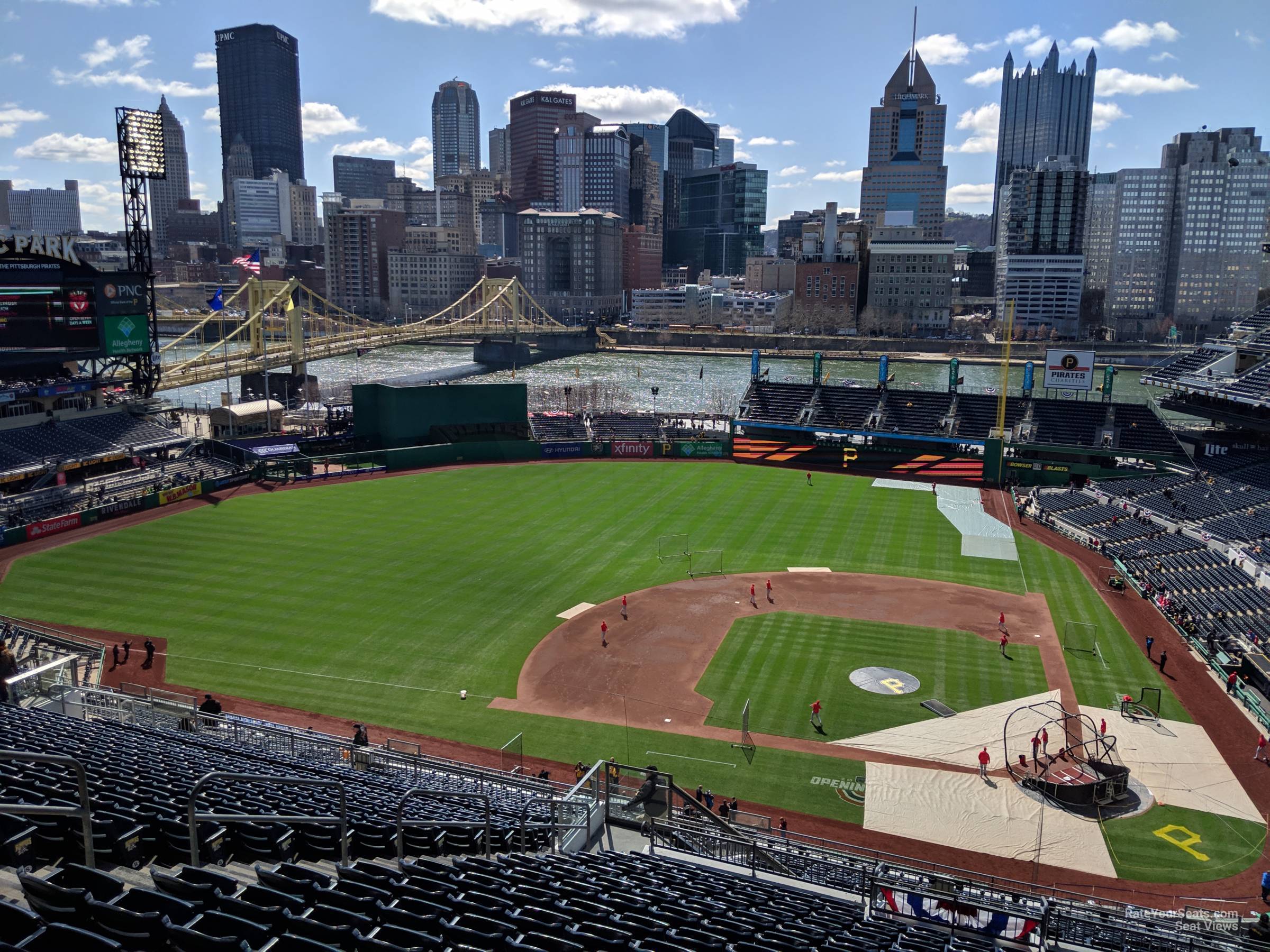 section 321, row x seat view  for baseball - pnc park