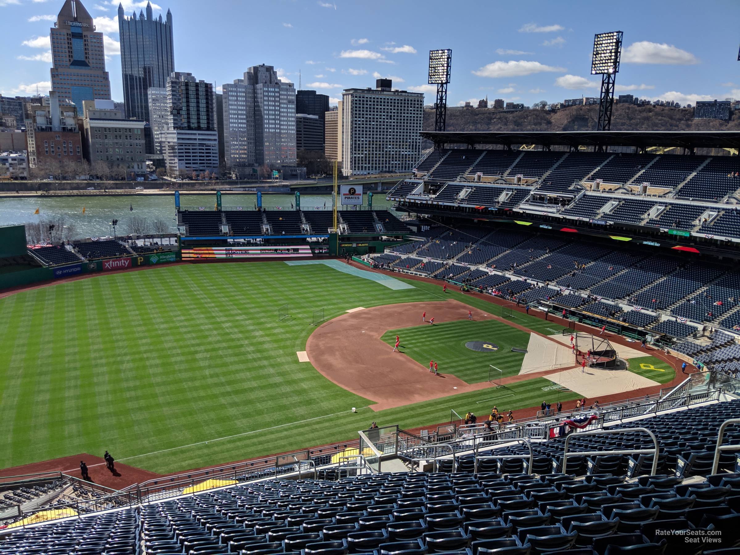 section 328, row x seat view  for baseball - pnc park